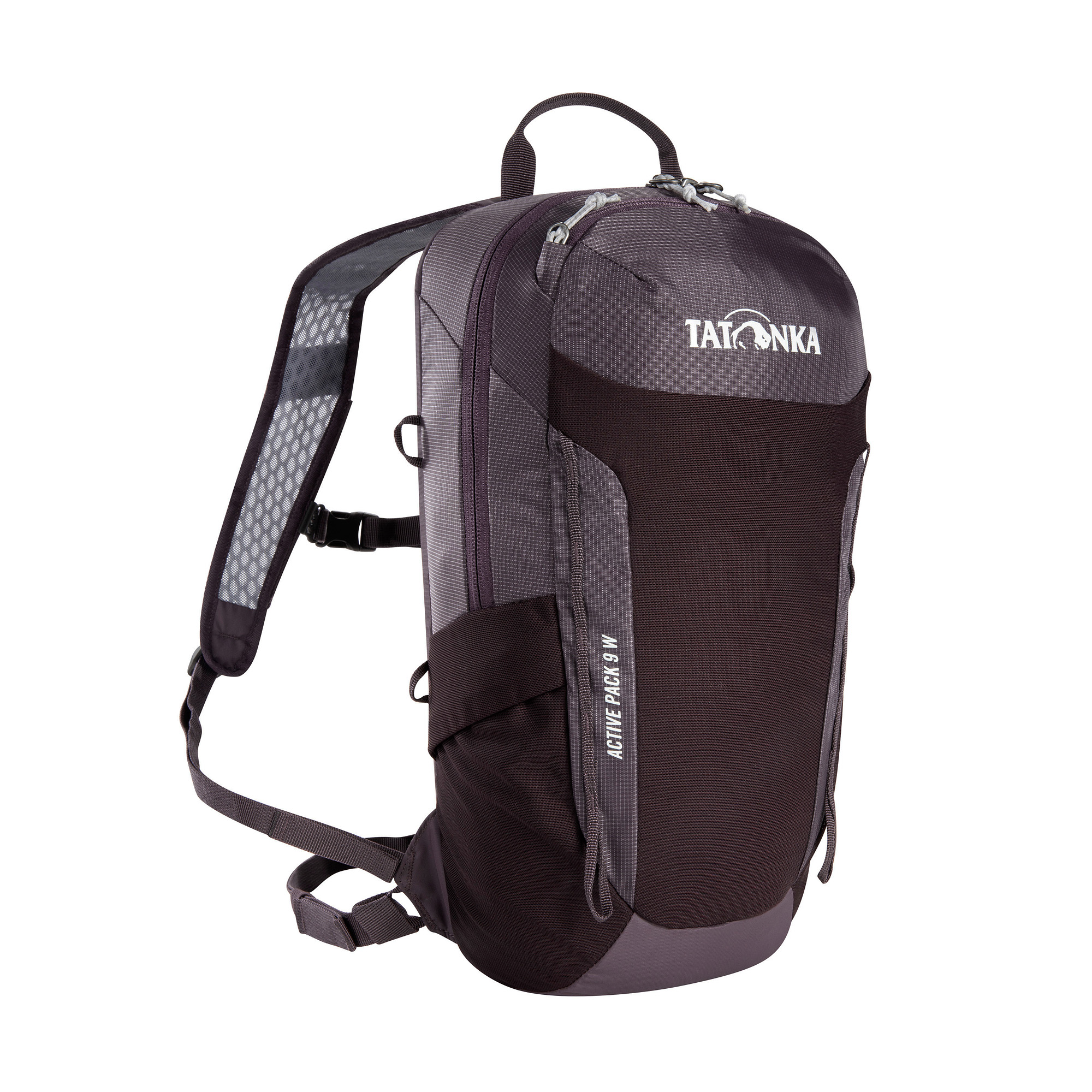 Tasche, Rucksack, Tatonka Active Pack 9 Women midnight plum lila Wanderrucksäcke - Ansicht seitlich-vorne