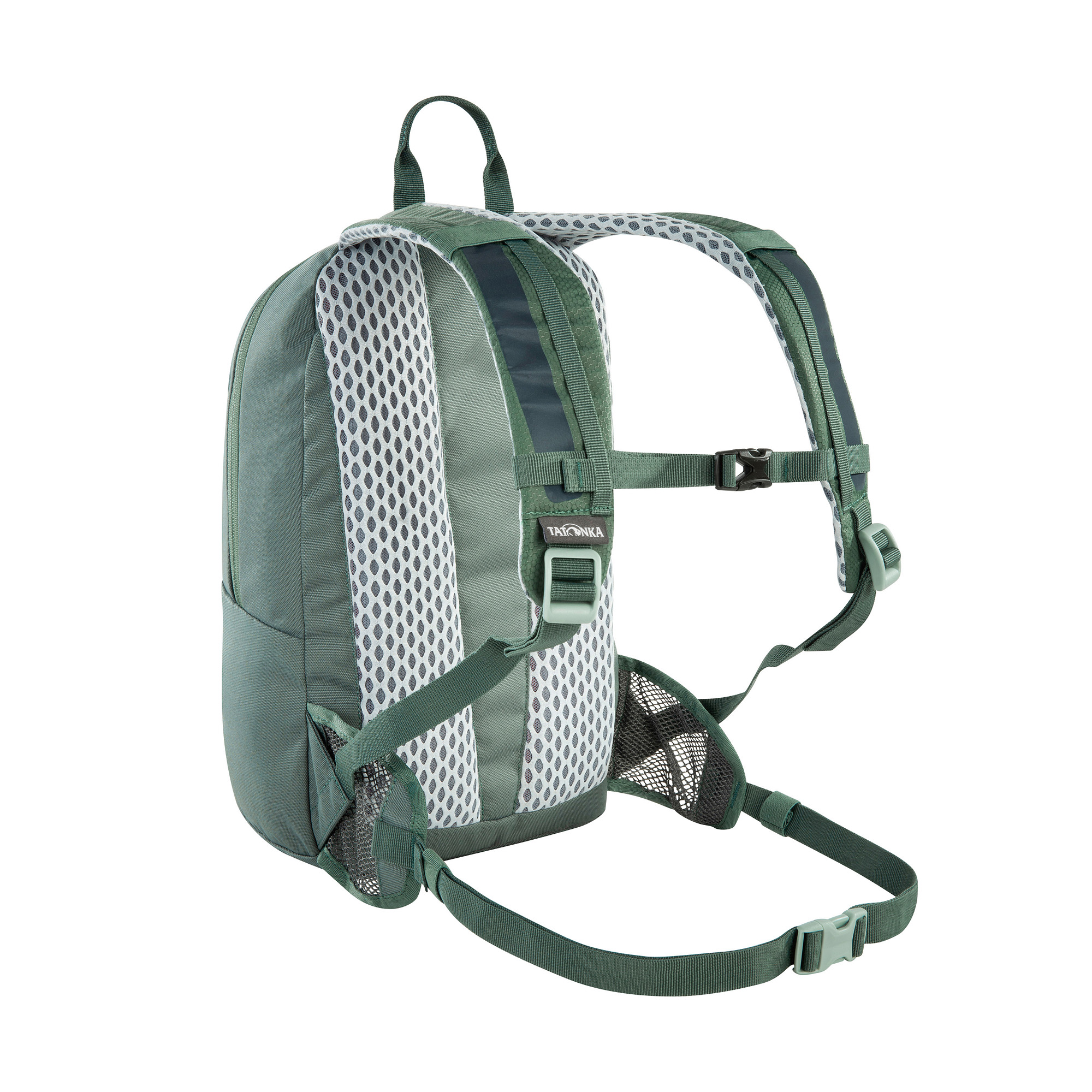 Tasche, Rucksack, Tatonka City Pack JR 12 sage green grün Kinderrucksäcke - Ansicht seitlich-hinten