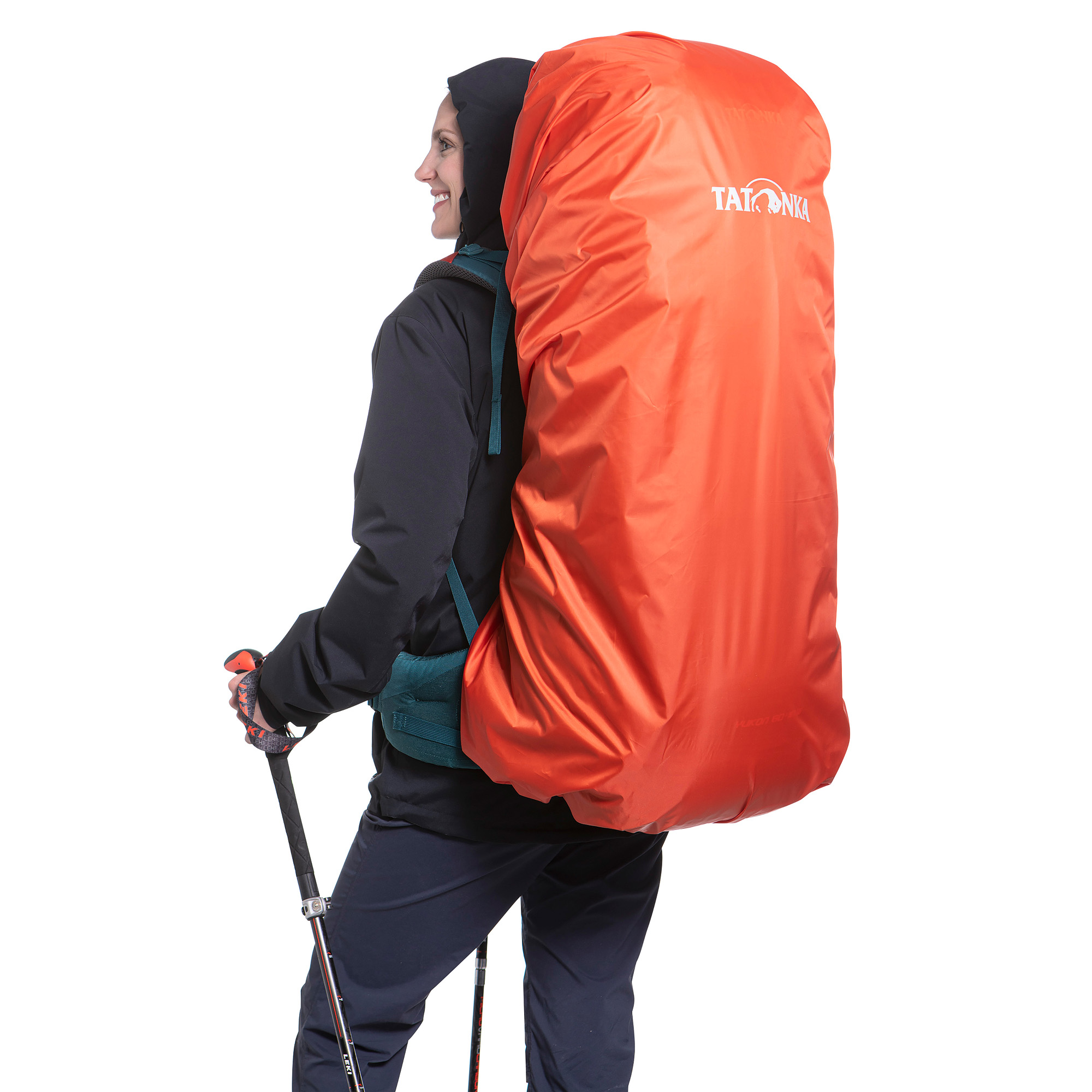 Tatonka Rain Cover 70-90l red orange rot Rucksack-Zubehör - Detailansicht Tasche, Mantel, Rucksack, Mann, Person, Tatonka Rain Cover 70-90l red orange rot Rucksack-Zubehör - Detailansicht