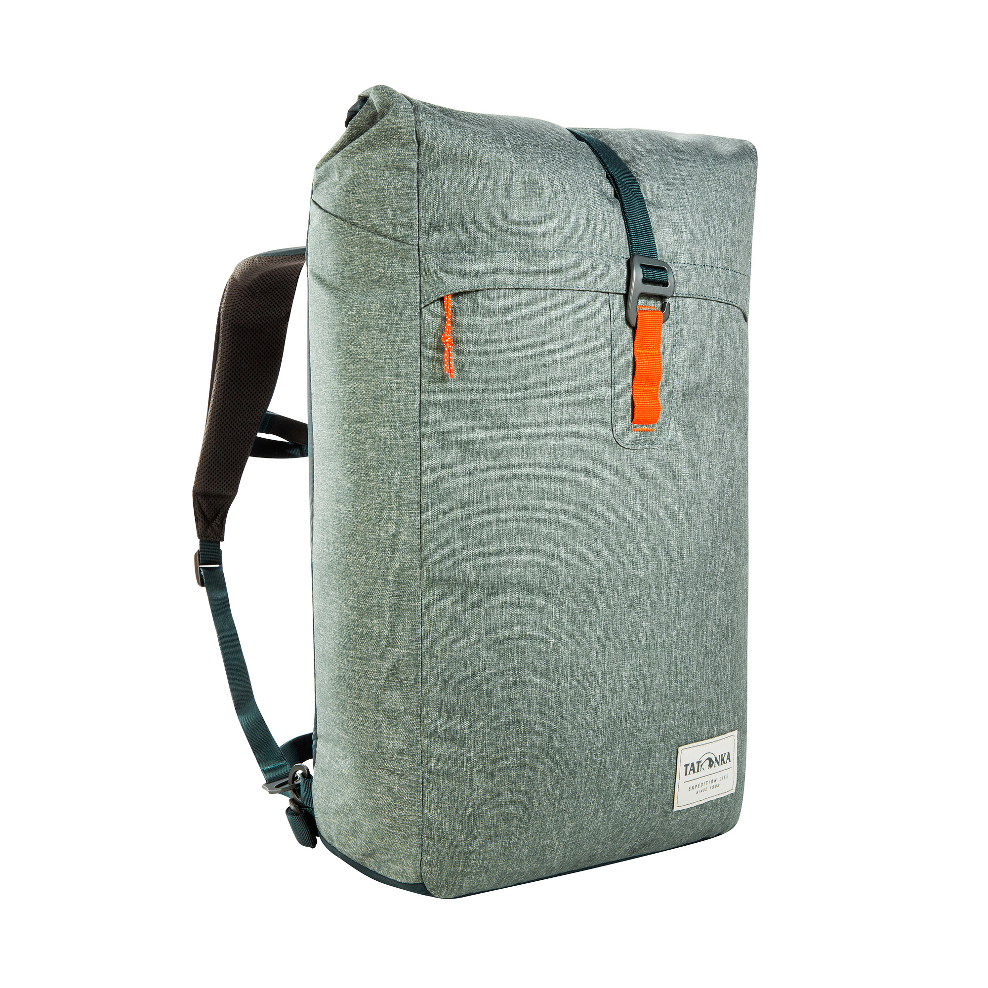 Tatonka Traveller Pack 25 sage green grün Tagesrucksäcke - Ansicht seitlich-vorne Tasche, Rucksack, Tatonka Traveller Pack 25 sage green grün Tagesrucksäcke - Ansicht seitlich-vorne