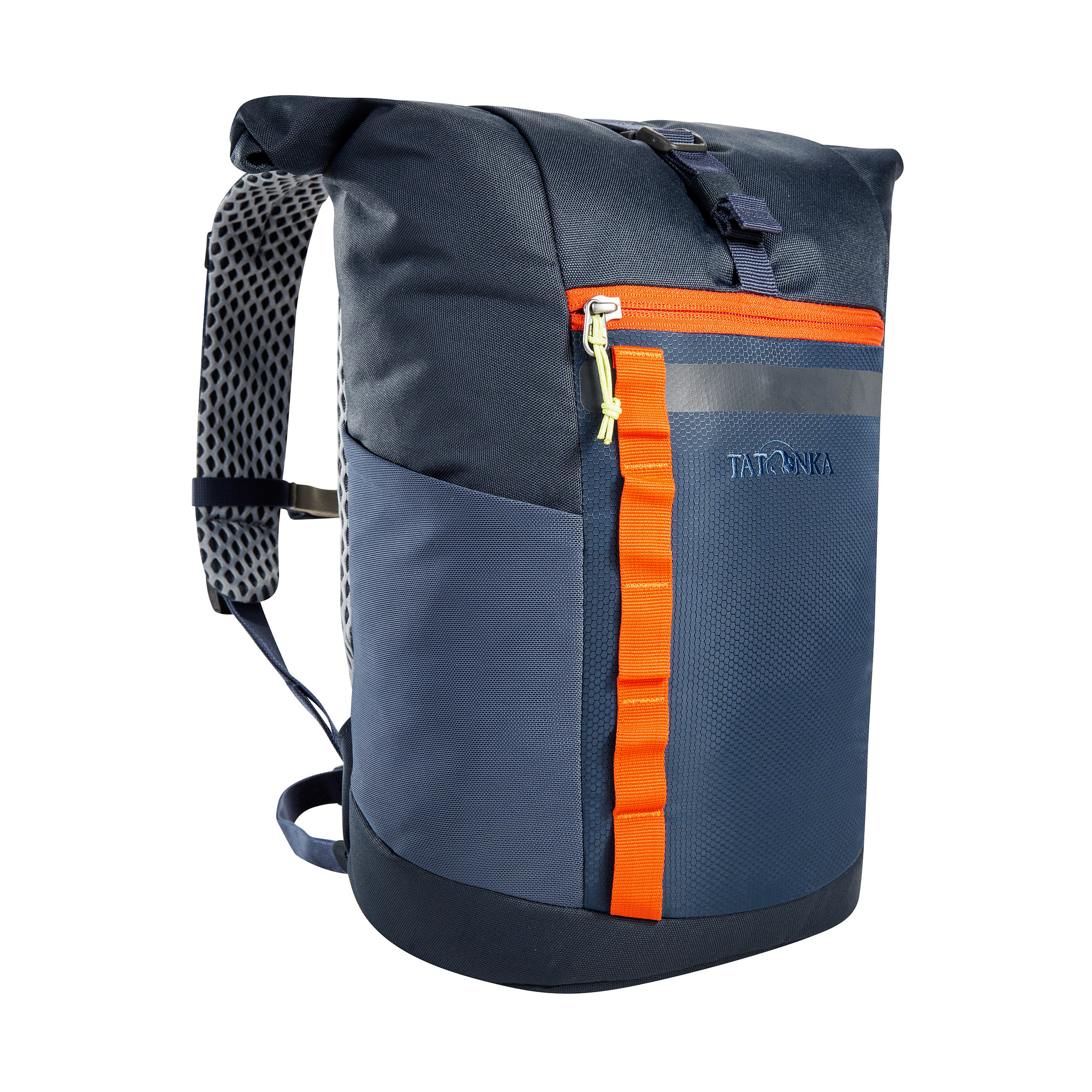 Tasche, Rucksack, Tatonka Rolltop Pack JR 14 navy blau Kinderrucksäcke - Ansicht seitlich-vorne