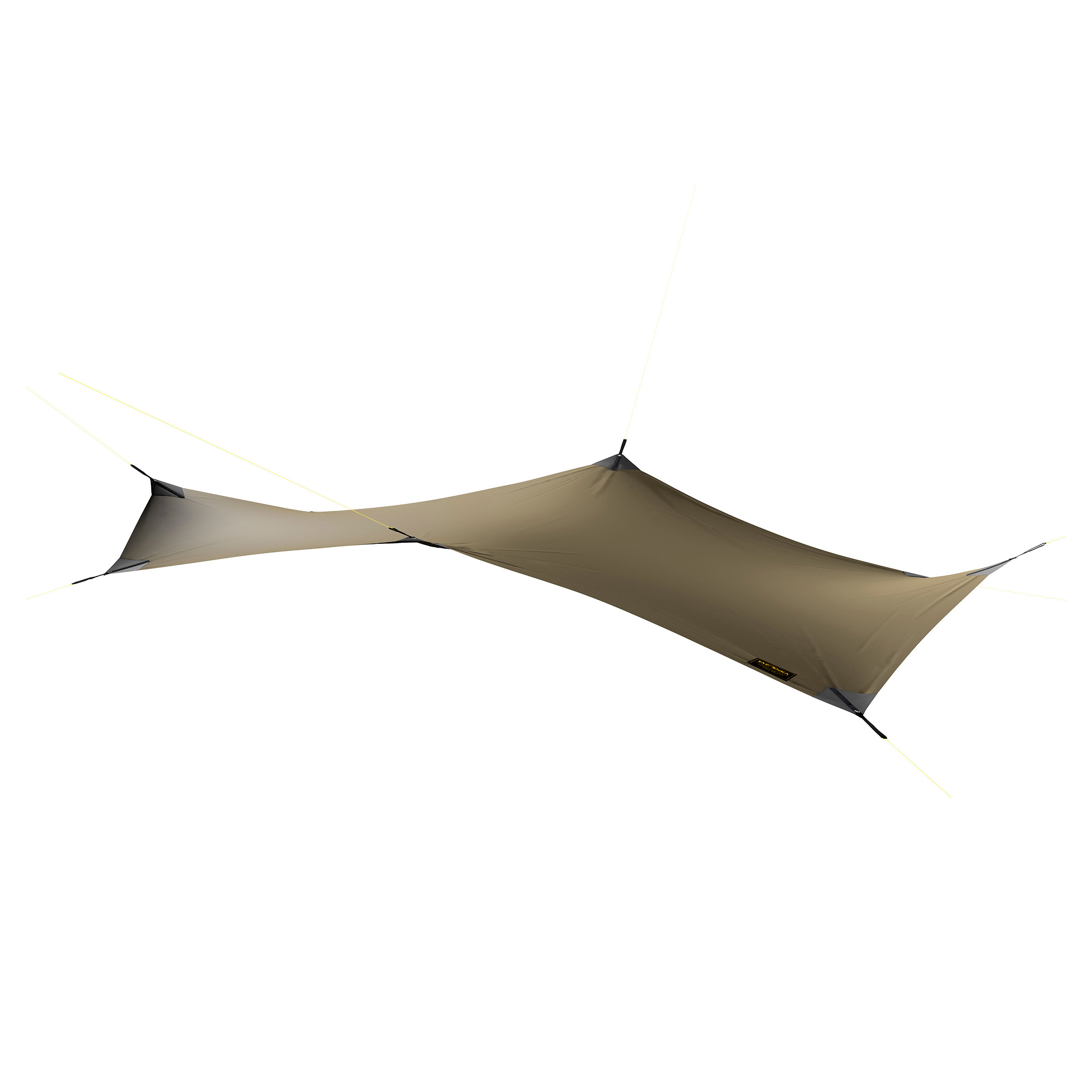 Zelt, Natur, Draußen, Tatonka Tarp Wing 2 LT stone grey olive grau Tarps - Ansicht seitlich-vorne