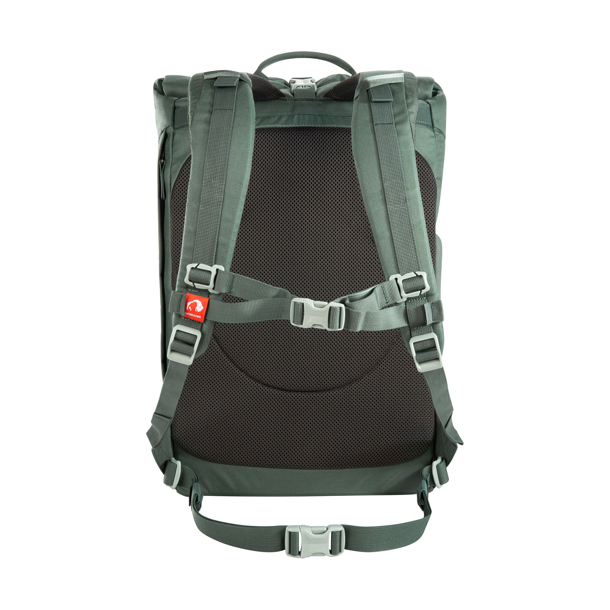 Tasche, Rucksack, Tatonka Grip Rolltop Pack 34 Kapok sage green grün Tagesrucksäcke - Ansicht frontal-hinten