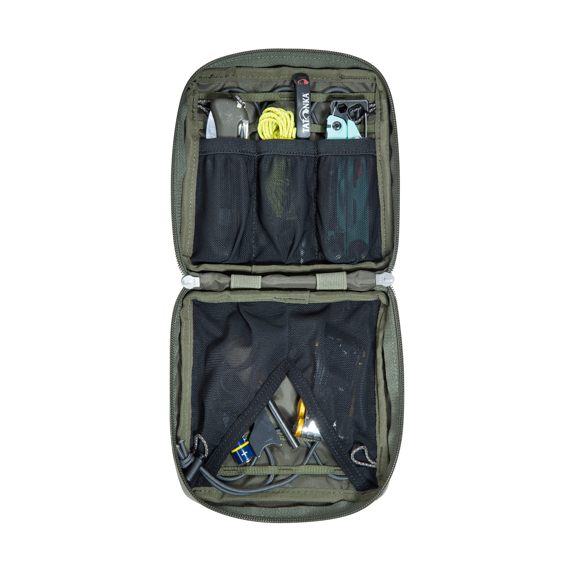 Erste Hilfe, Tasche, Rucksack, Tatonka Universal Pouch 14 x 14 stone grey olive grau Sonstige Taschen - Detailansicht