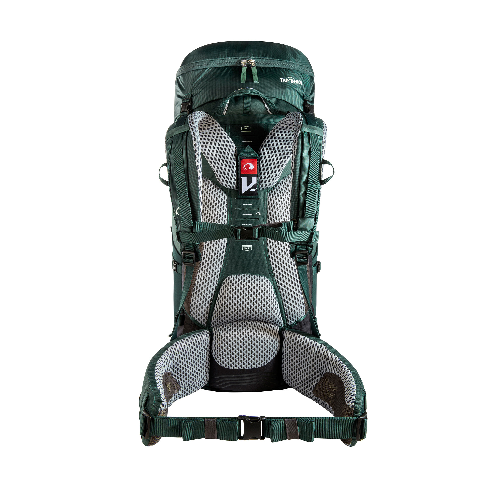 Tasche, Rucksack, Tatonka Yukon 70+10 jasper grün Trekkingrucksäcke - Ansicht frontal-hinten