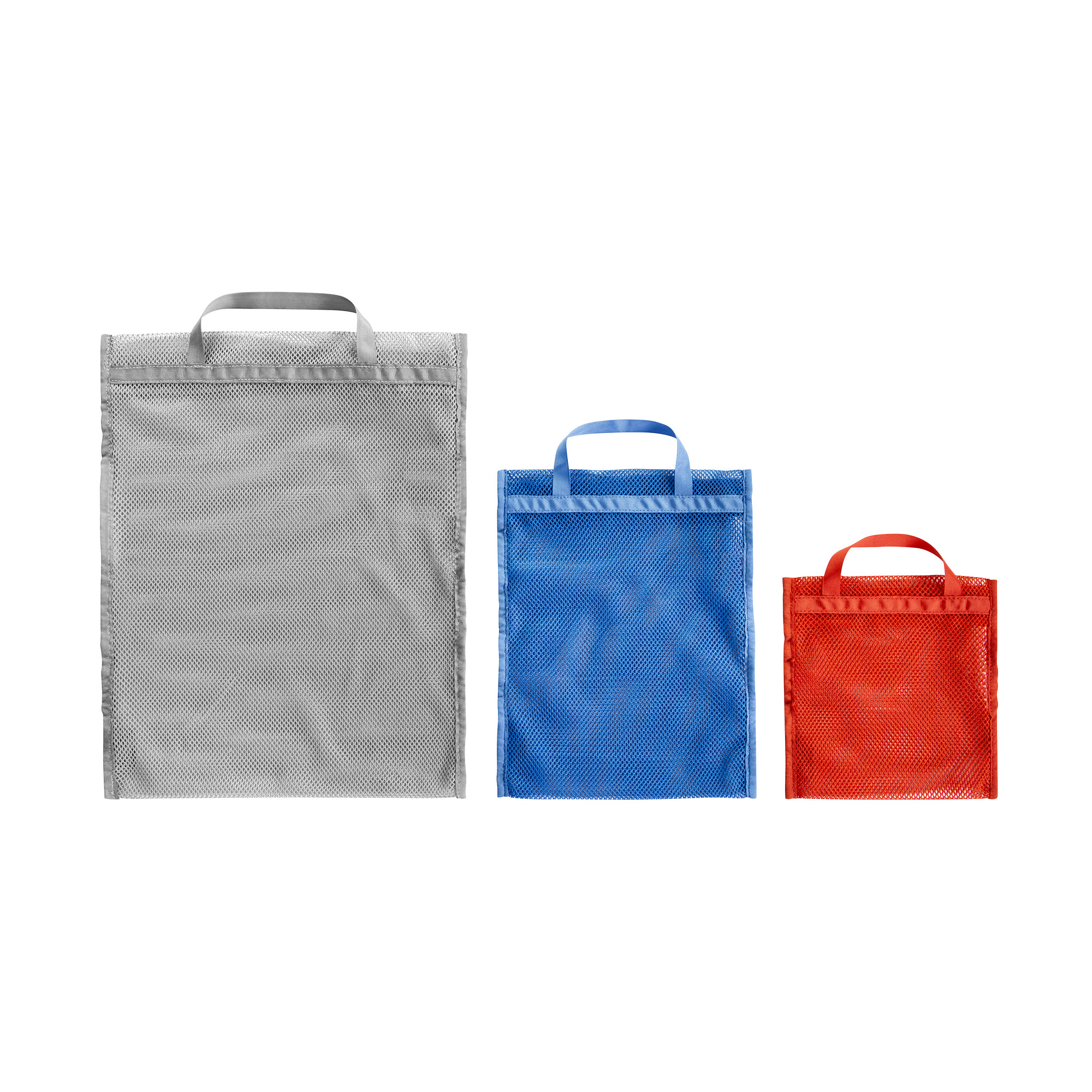 Tasche, Zubehör, Handtasche, Tragetasche, Einkaufstasche, Tatonka Mesh Pocket Set III assorted silber Rucksack-Zubehör - Ansicht seitlich-hinten