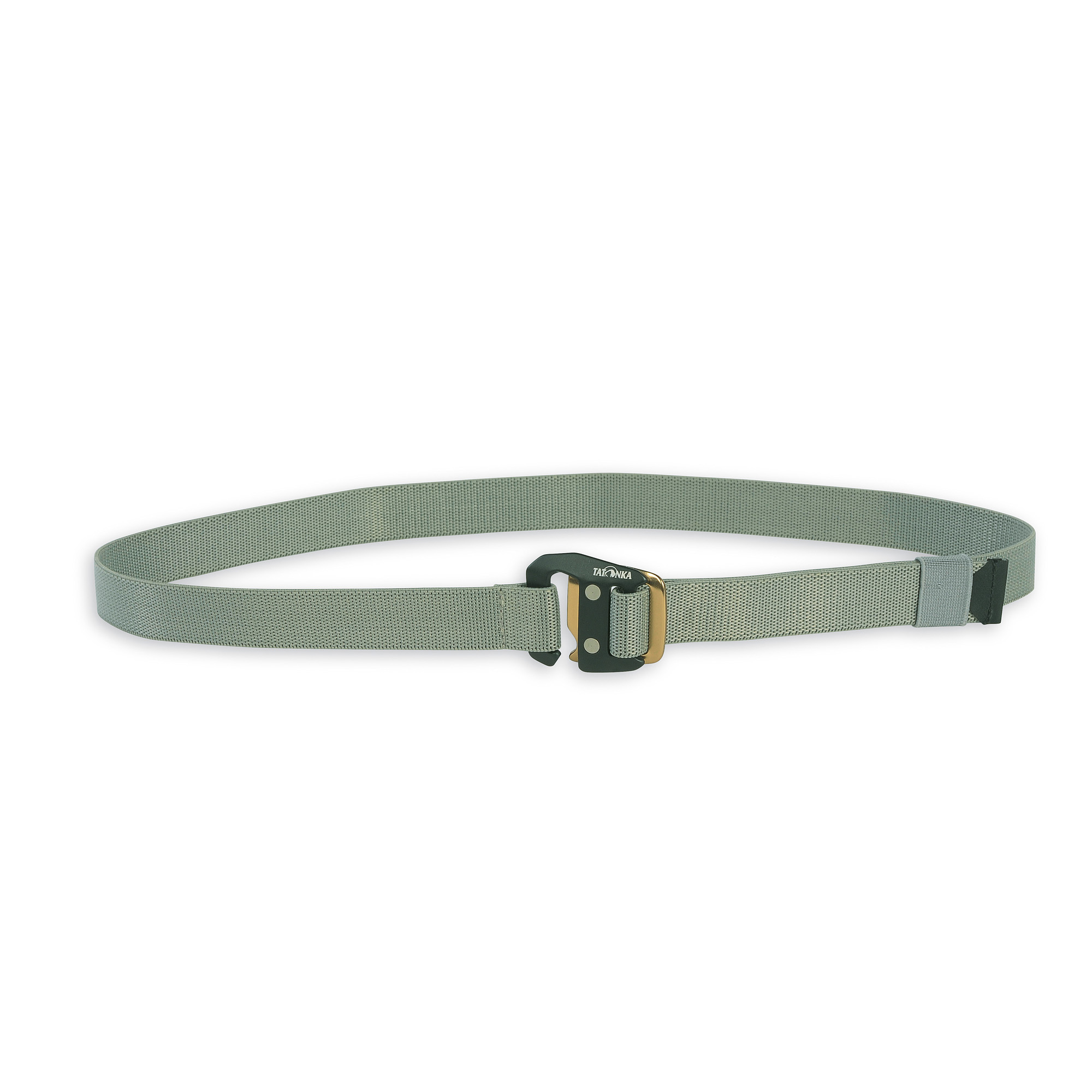 Zubehor, Schnalle, Gürtel, Riemen, Tatonka Stretch Belt 25mm warm grey grau Gürtel - Ansicht seitlich-vorne