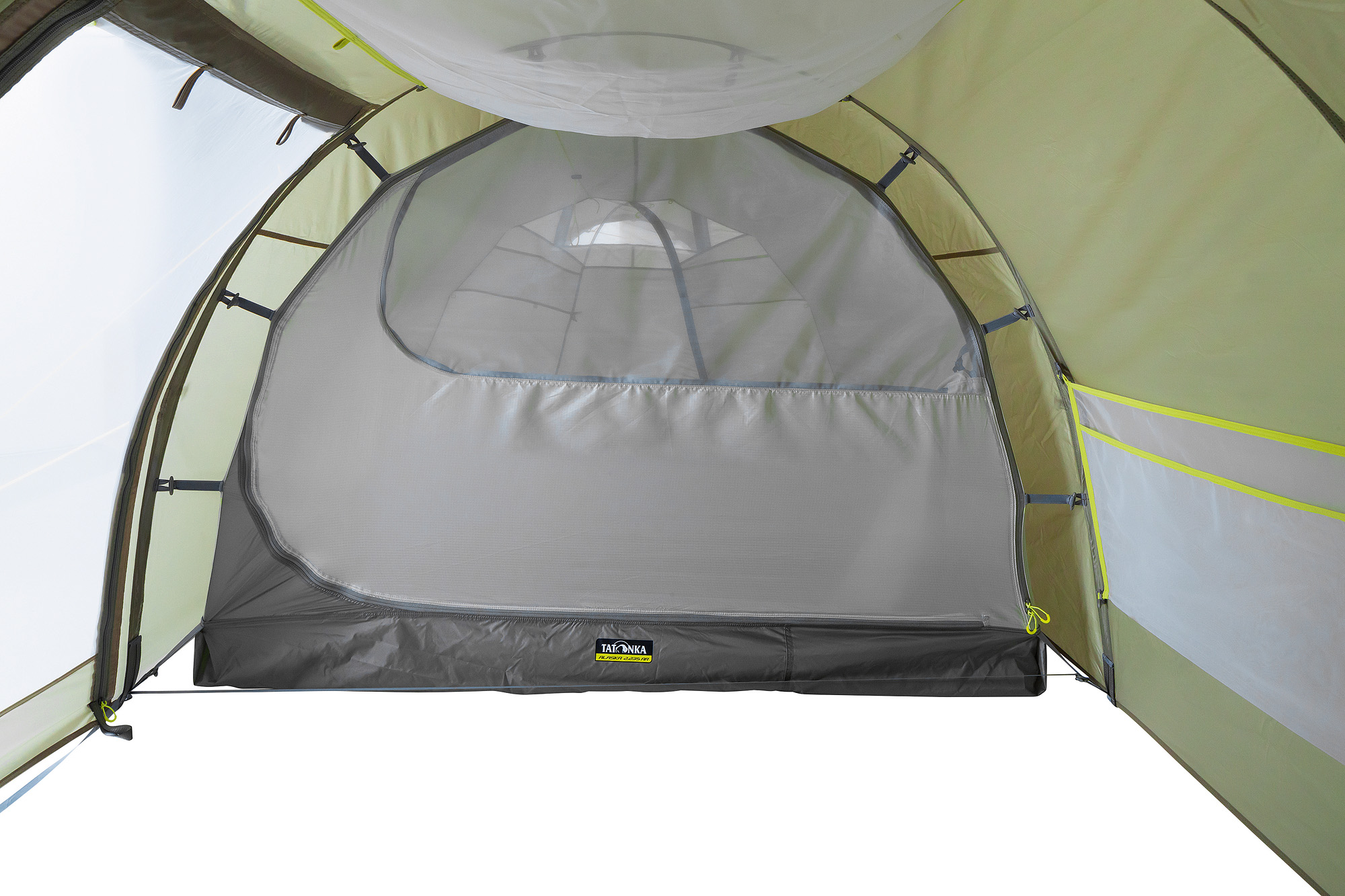 Zelt, Im Freien, Campen, Zelt in den Bergen, Natur, Tatonka Alaska 2.235 PU light olive grün 2-Personen-Zelte - Detailansicht