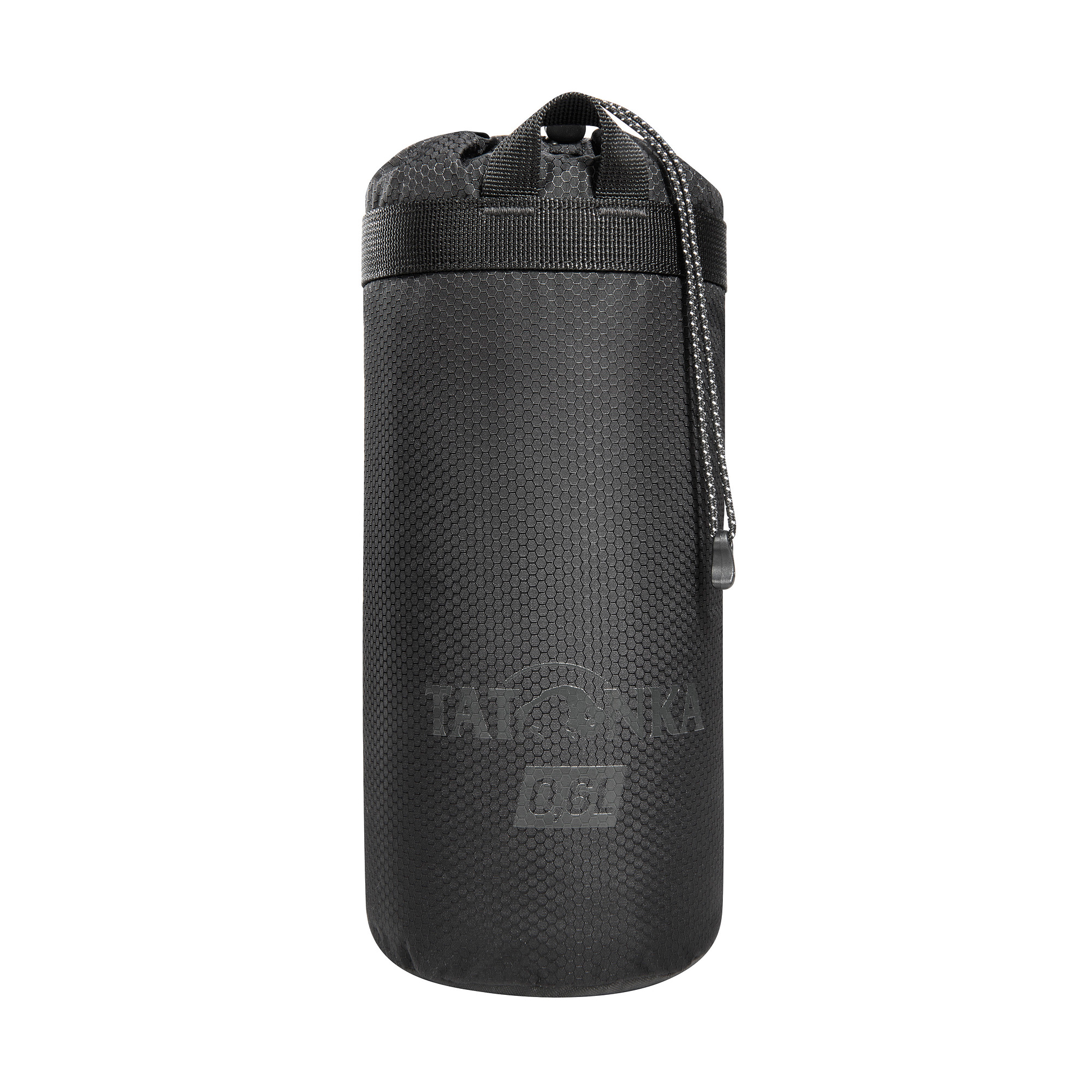 Flasche, Wasserflasche, Zubehör, Tasche, Handtasche, Tatonka Thermo Bottle Cover 0,6l black schwarz Kühltaschen - Ansicht seitlich-vorne