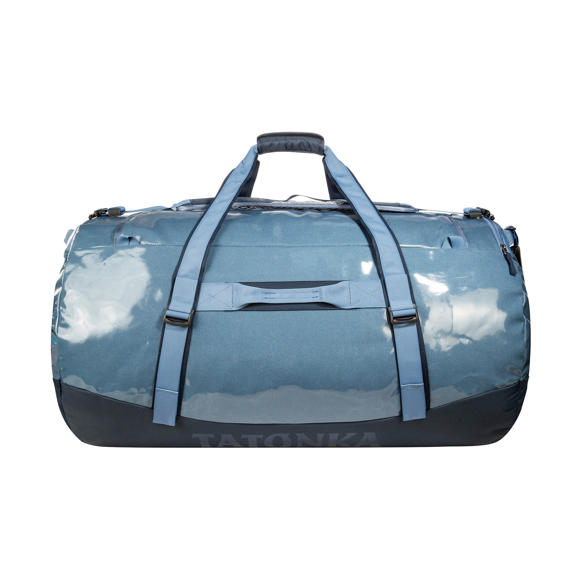 Zubehor, Tasche, Handtasche, Gepäck, Erste Hilfe, Tatonka Barrel 130 elemental blue blau Reisetaschen - Ansicht frontal-hinten