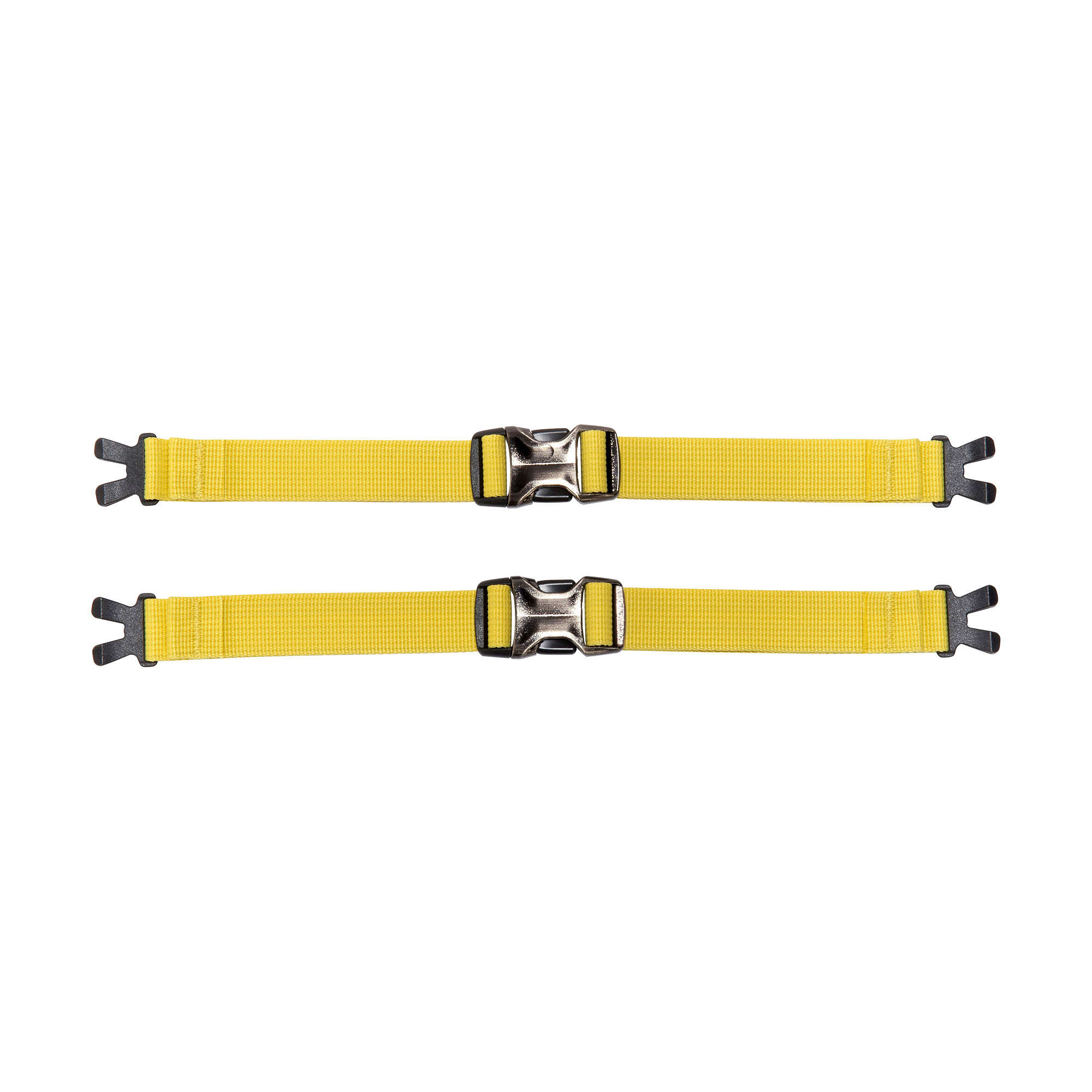 Zubehor, Riemen, Gürtel, Sicherheitsgurt, Dolch, Tatonka Compression Straps yellow gelb Rucksack-Zubehör - Ansicht seitlich-vorne