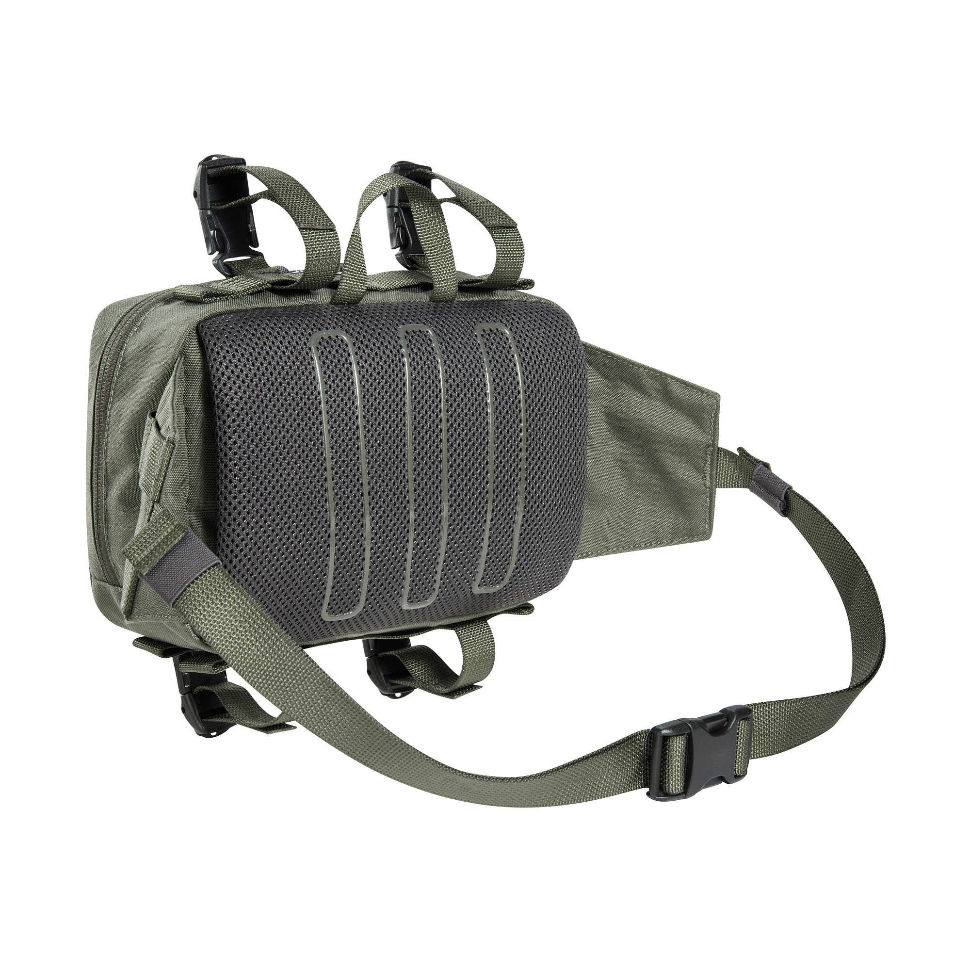 Tasche, Zubehör, Handtasche, Tatonka Hip & Bar Pouch BC stone grey olive grau Bauchtaschen - Ansicht seitlich-hinten