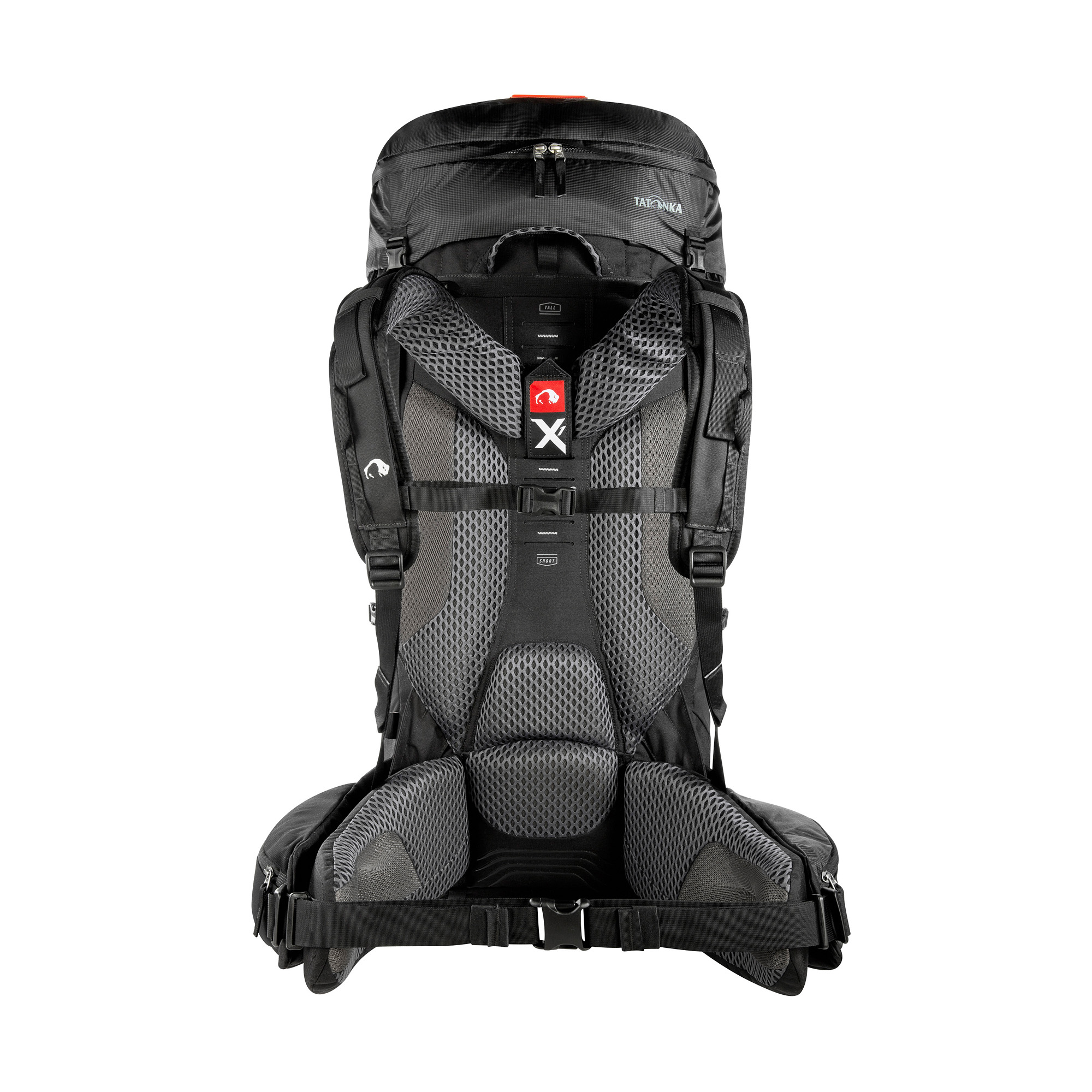 Tasche, Rucksack, Tatonka Yukon X1 85+10 black schwarz Trekkingrucksäcke - Ansicht frontal-hinten