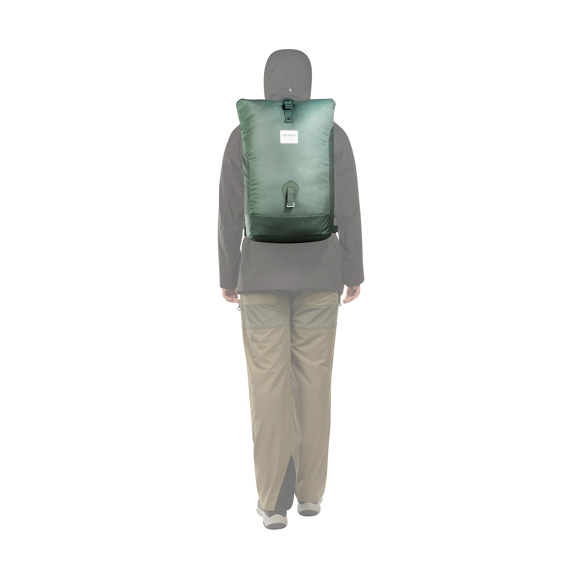Weste, Rettungsweste, Mantel, Mann, Person, Tatonka Grip Rolltop Pack 34 Kapok sage green grün Tagesrucksäcke - Detailansicht