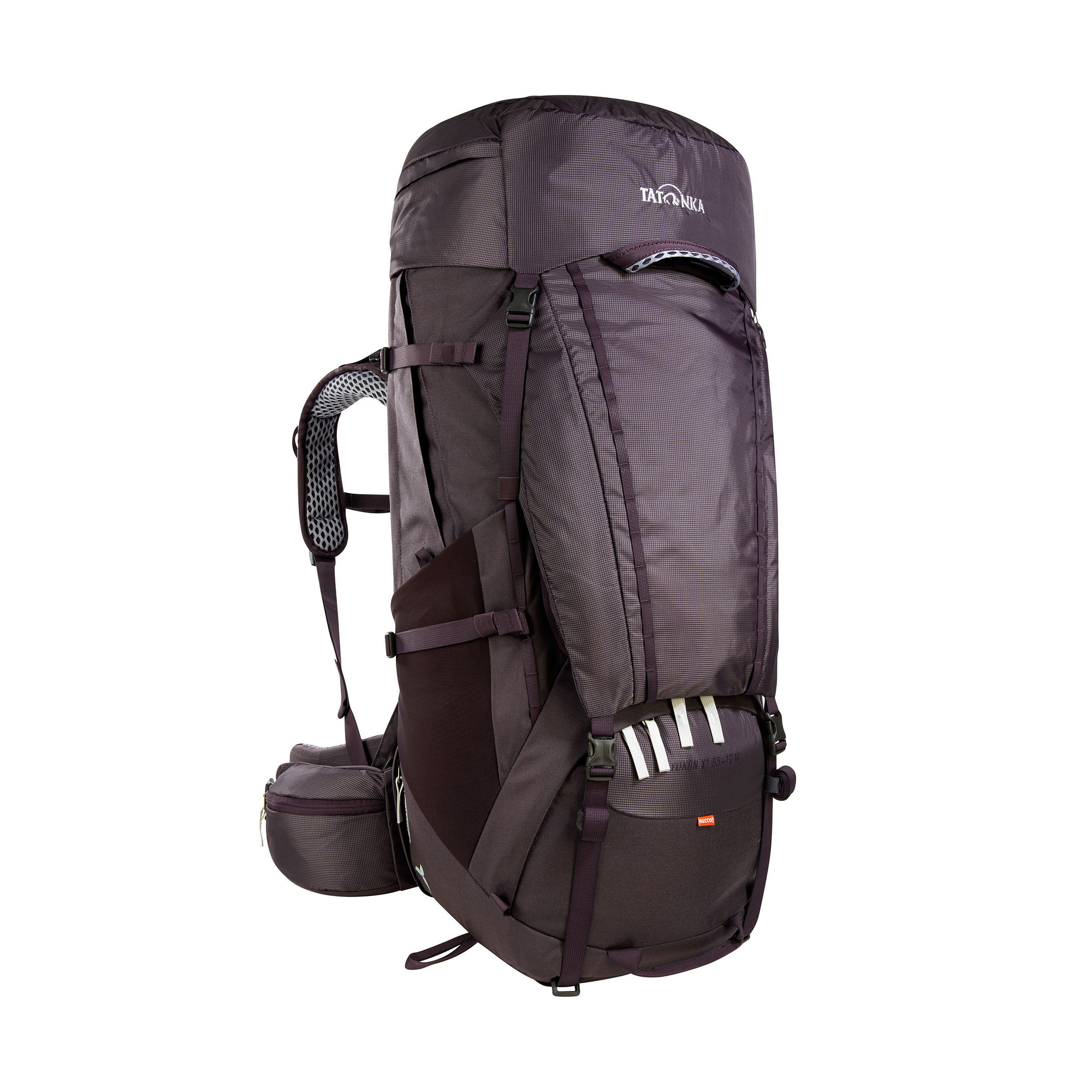 Tasche, Rucksack, Tatonka Yukon X1 65+10 Women midnight plum lila Trekkingrucksäcke - Ansicht seitlich-vorne
