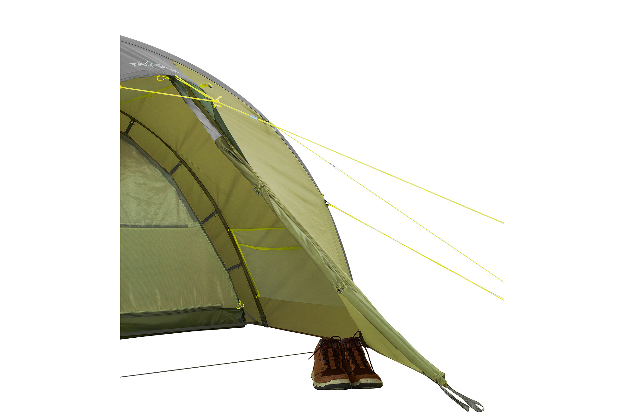 Zelt, Campen, Zelt in den Bergen, Im Freien, Schuh, Tatonka Alaska 4 PU light olive grün 4-Personen-Zelte - Detailansicht