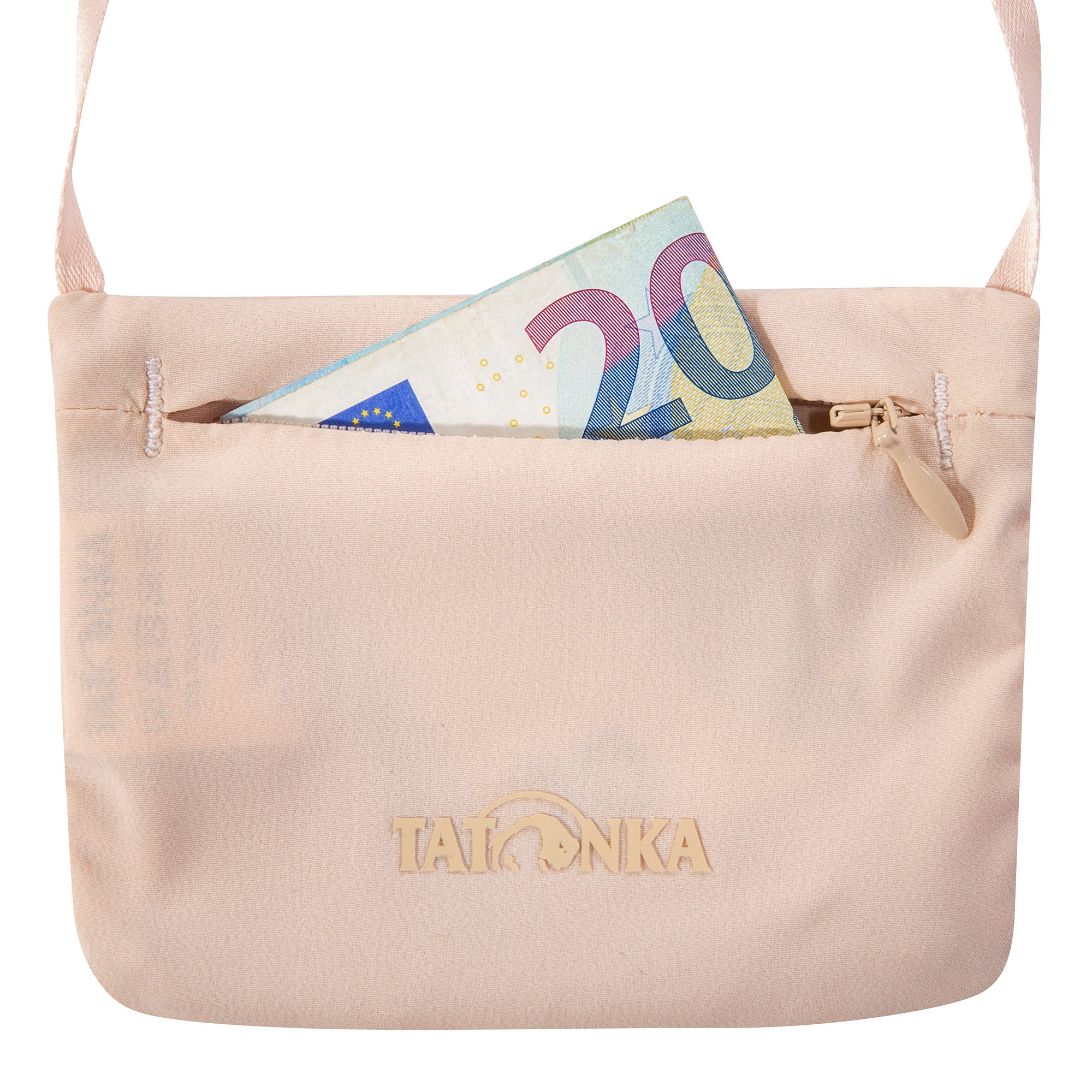 Zubehor, Tasche, Handtasche, Geldbörse, Tragetasche, Tatonka Soft ID Pocket nude rot Brustbeutel - Detailansicht