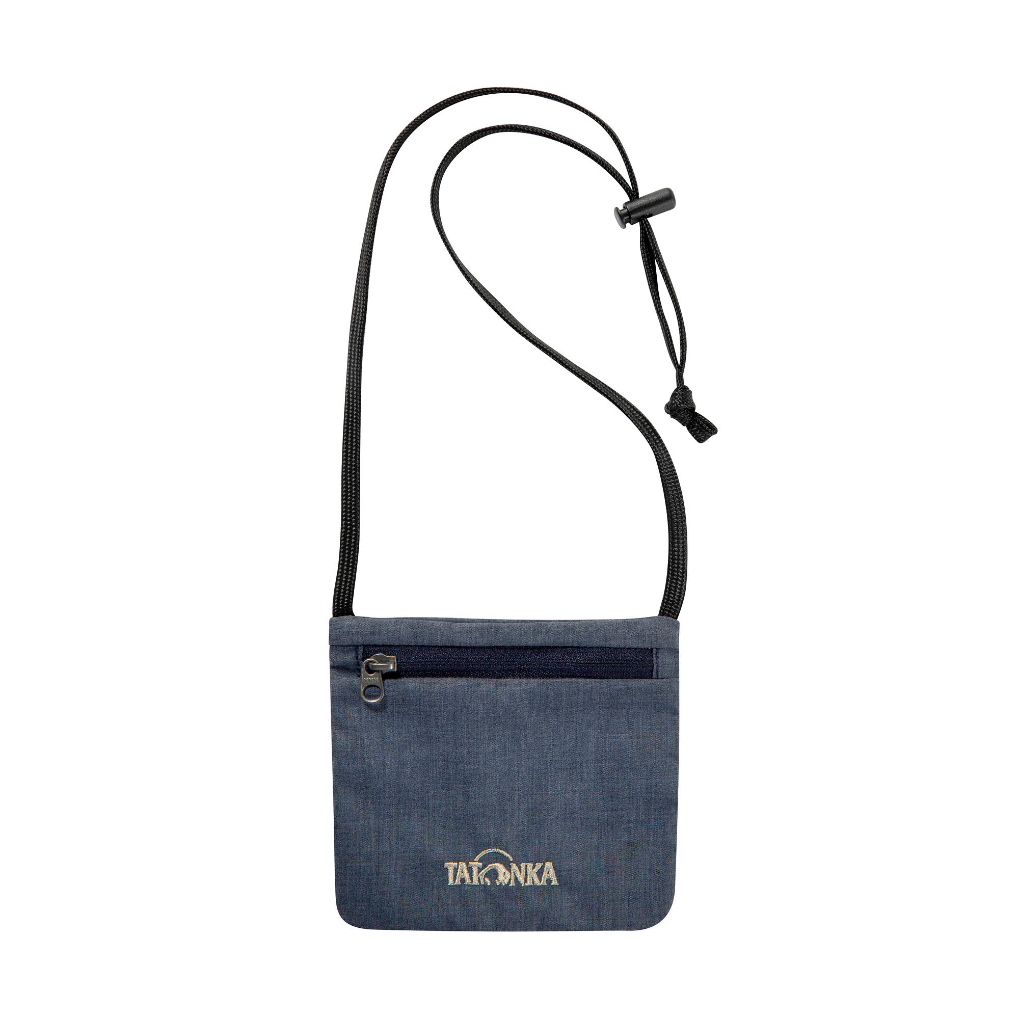 Zubehor, Tasche, Handtasche, Geldbörse, Tragetasche, Tatonka Skin ID Pouch dark blue blau Brustbeutel - Ansicht seitlich-vorne