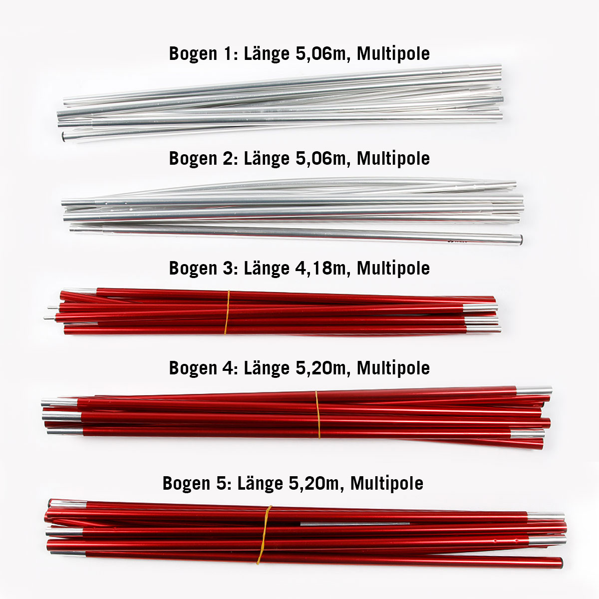 Stift, Tatonka Family Dome Gestängeset Zeltersatzteile - Ansicht seitlich-vorne