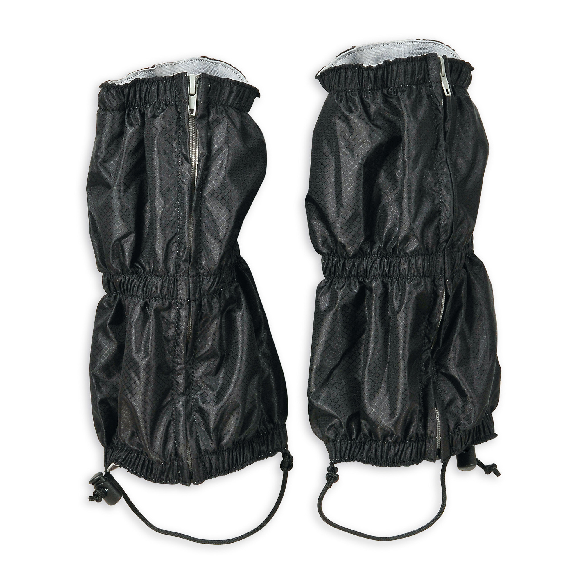 Bekleidung, Mantel, Hosen, Weste, Tatonka Gaiter Ripstop short light black schwarz Gamaschen - Ansicht seitlich-hinten