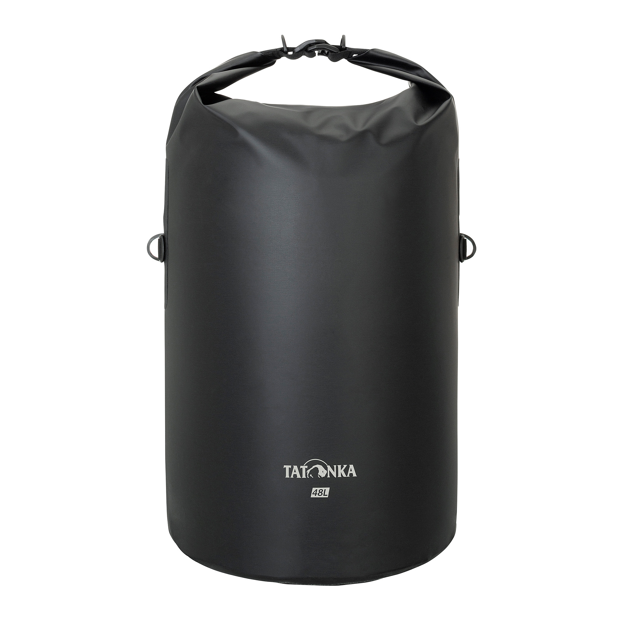 Zubehor, Tasche, Handtasche, Tatonka WP Stuffbag 48l black schwarz Reisezubehör - Ansicht seitlich-vorne