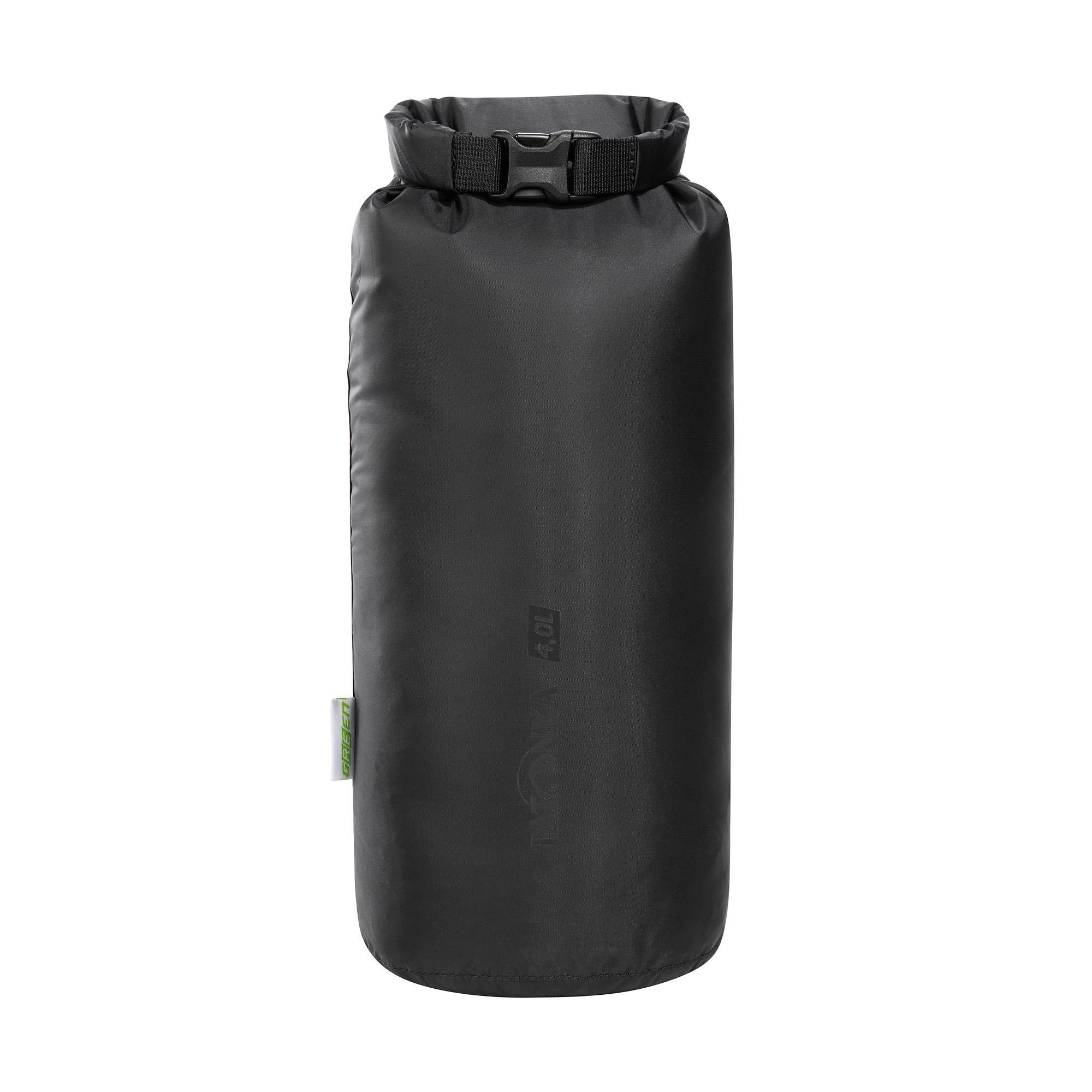 Flasche, Wasserflasche, Tatonka Dry Sack 4l black schwarz Reisezubehör - Ansicht seitlich-vorne