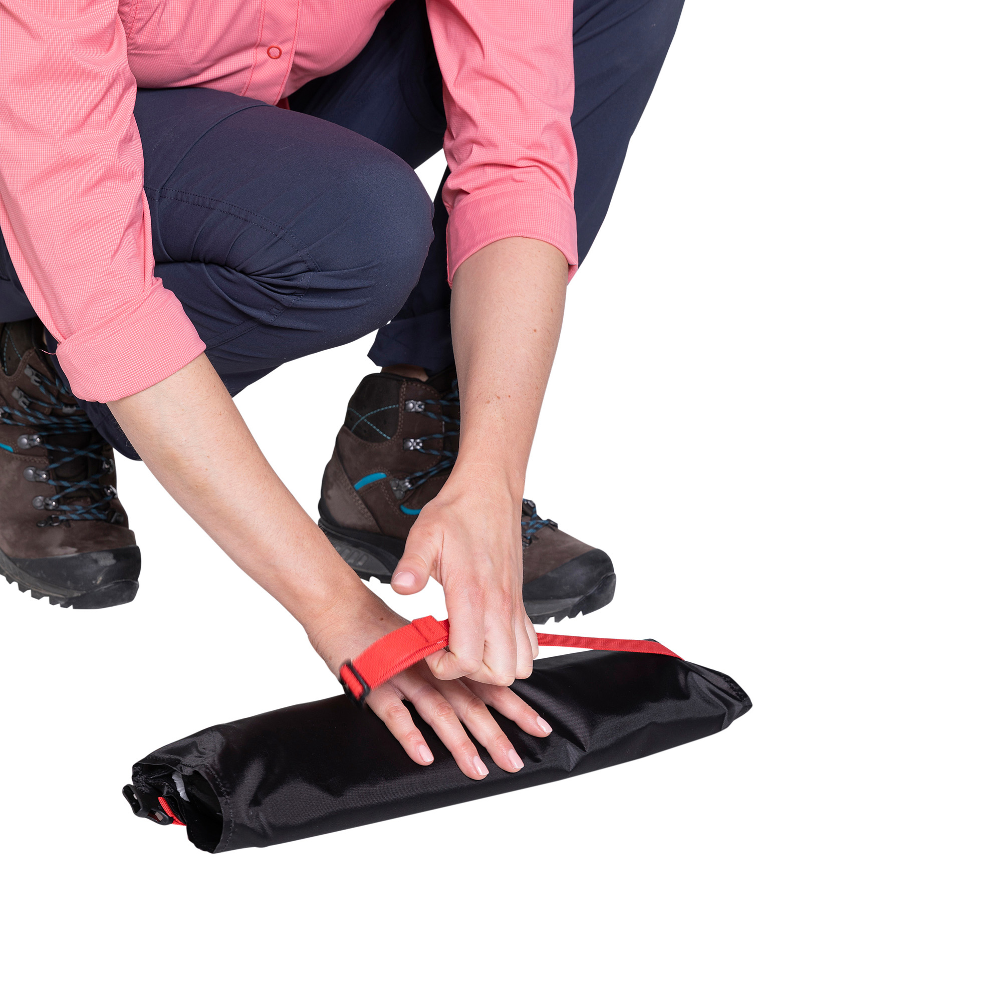 Person, Kleidung, Handschuh, Tatonka Equipment Wrap & Roll M black schwarz Sonstiges Zubehör - Detailansicht