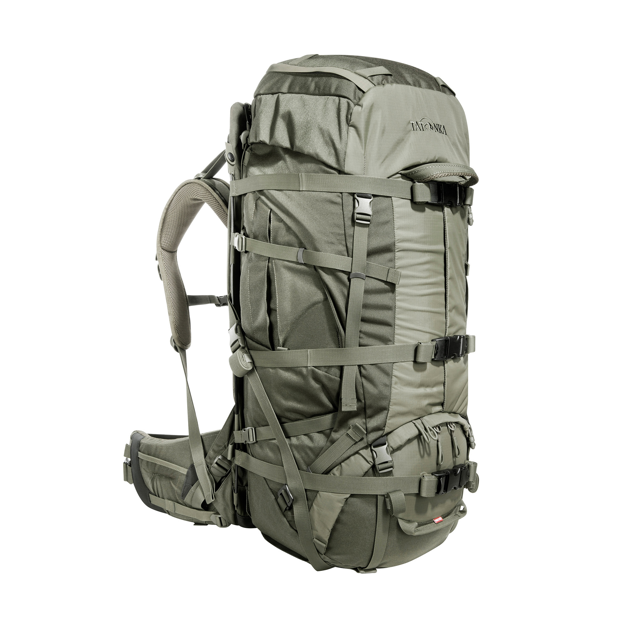 Tasche, Rucksack, Tatonka Yukon Carrier Pack 55+10 RECCO olive grün Trekkingrucksäcke - Detailansicht