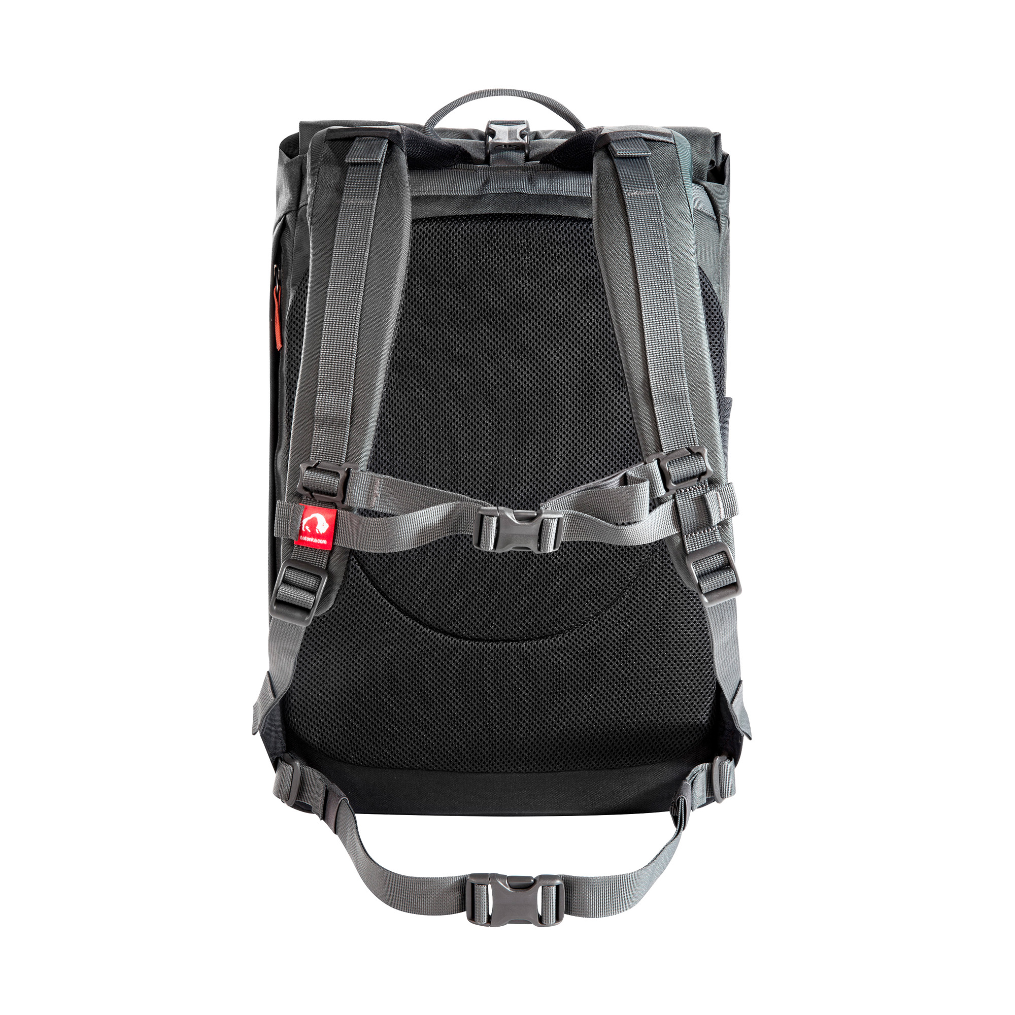 Tasche, Rucksack, Tatonka Grip Rolltop Pack 34 titan grey grau Tagesrucksäcke - Ansicht frontal-hinten
