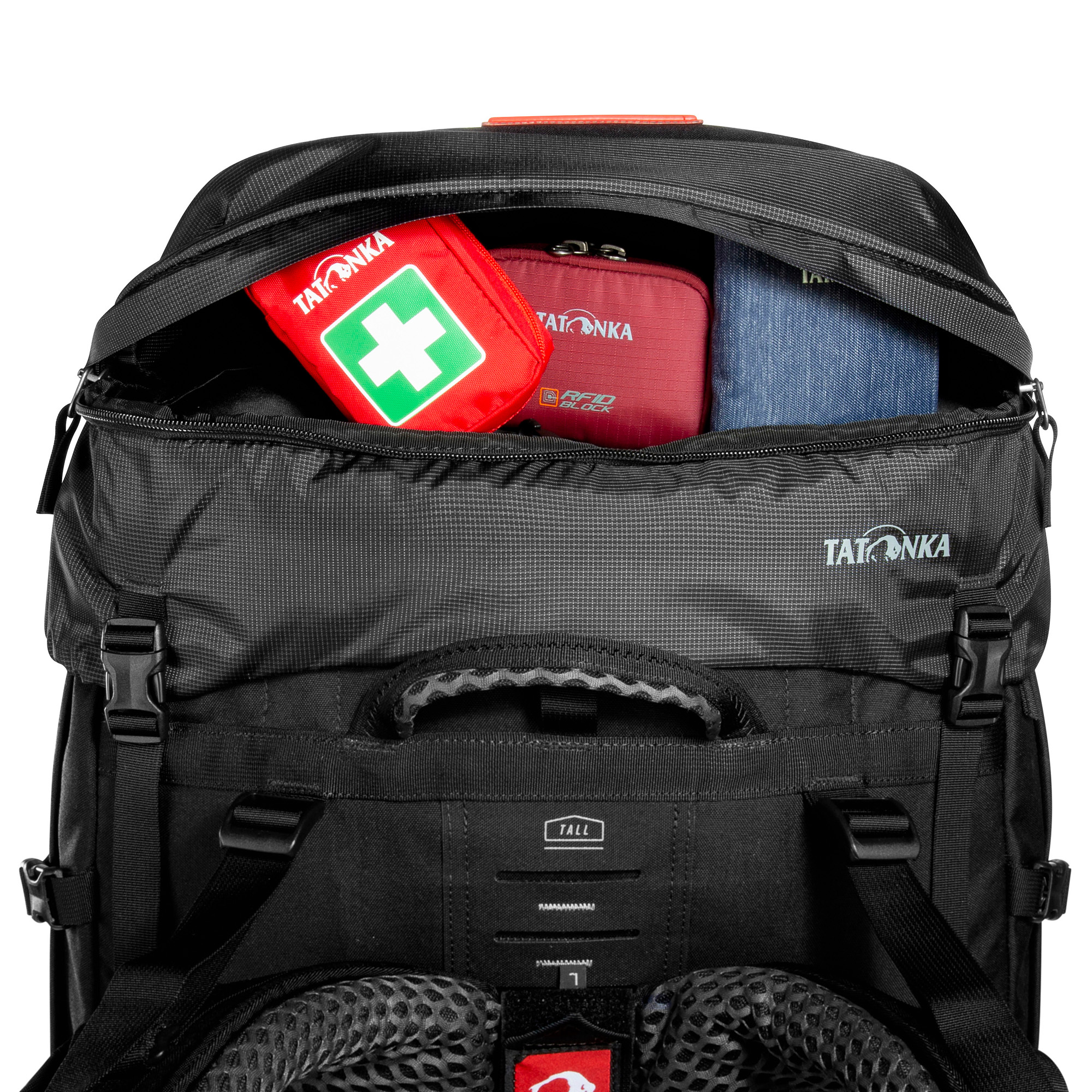 Tasche, Erste Hilfe, Rucksack, Tatonka Yukon X1 85+10 black schwarz Trekkingrucksäcke - Detailansicht