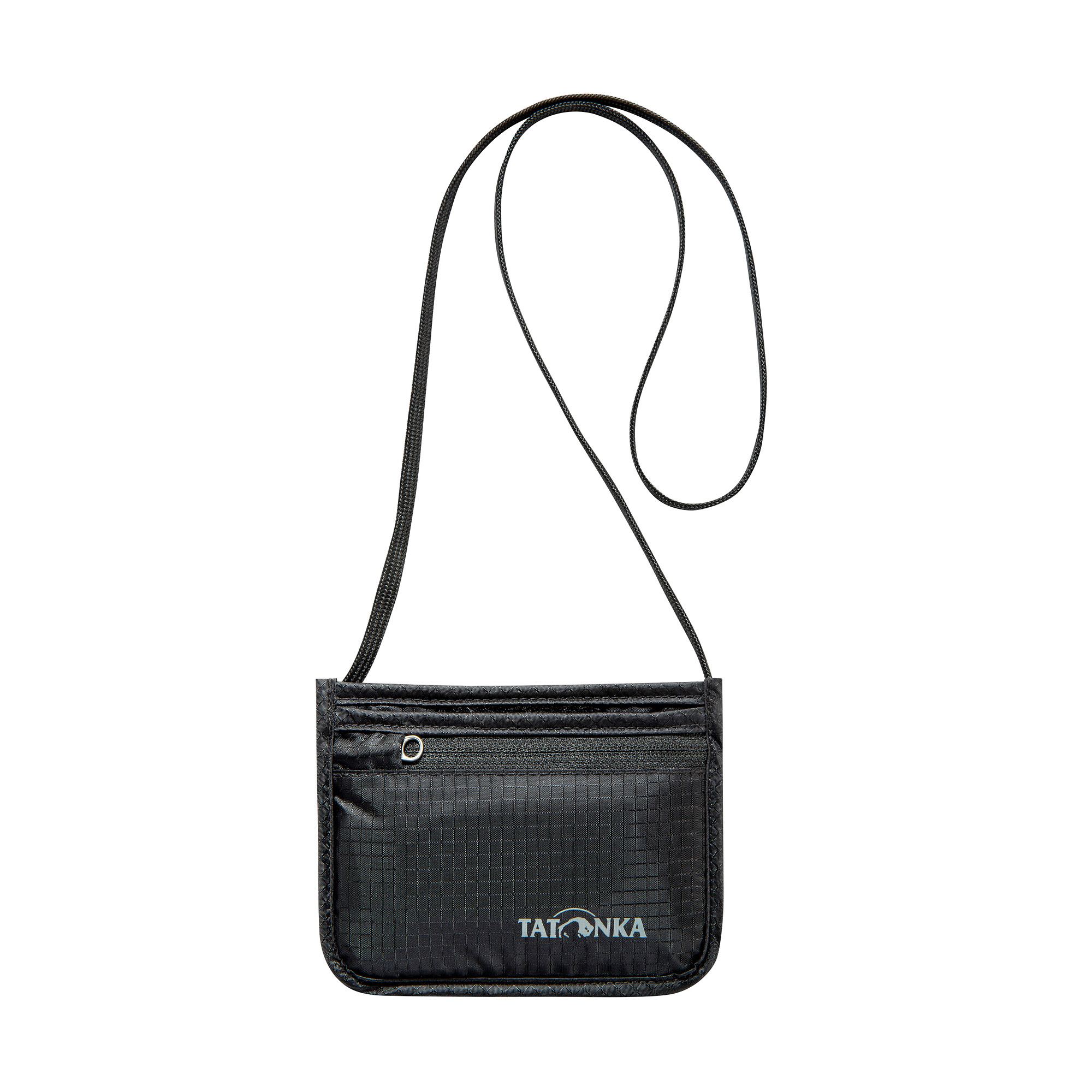 Zubehor, Tasche, Handtasche, Geldbörse, Tatonka Skin ID Pocket black schwarz Brustbeutel - Ansicht seitlich-vorne
