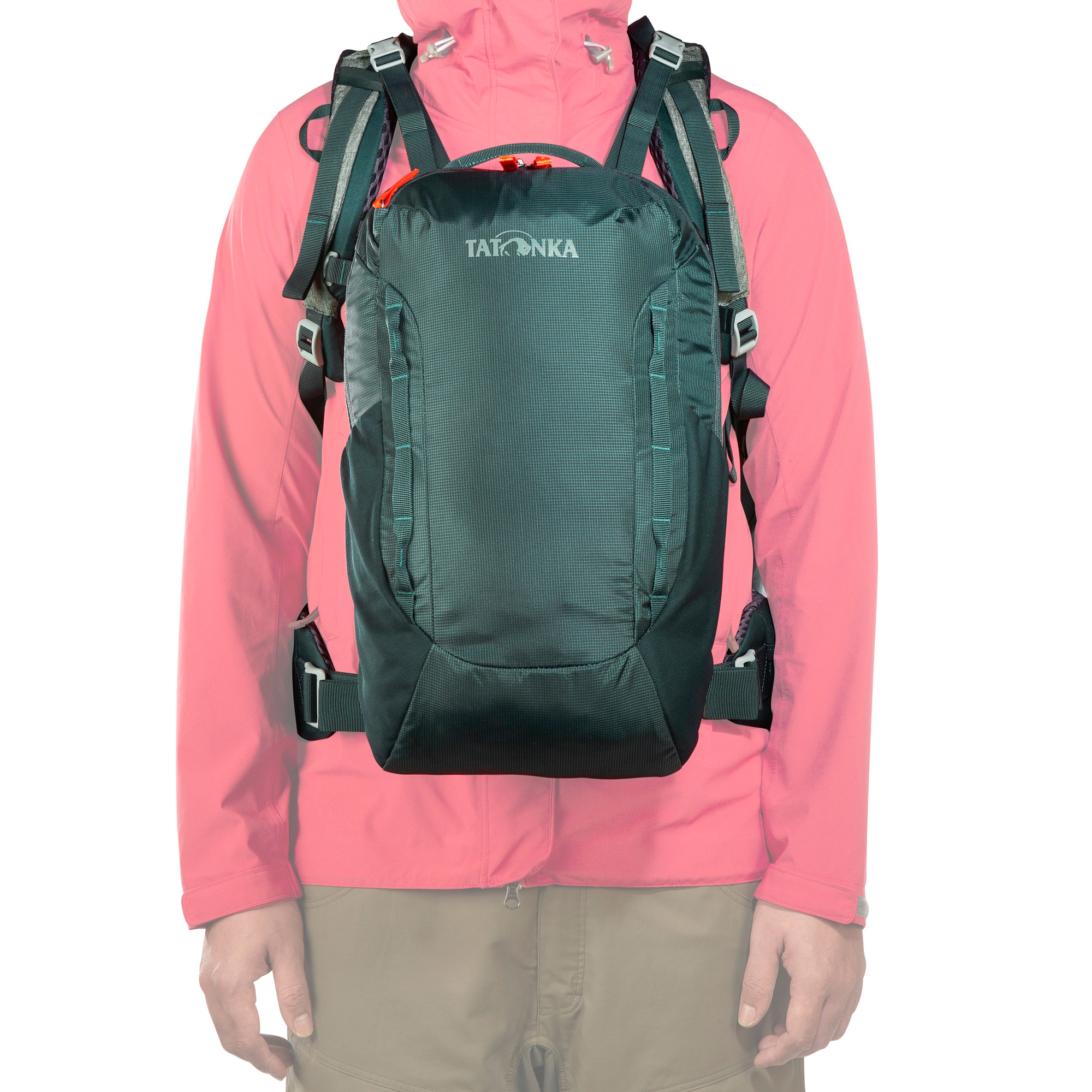 Tasche, Rucksack, Kleidung, Mantel, Tatonka Great Escape 50+15 Women sage green grün Reiserucksäcke - Detailansicht