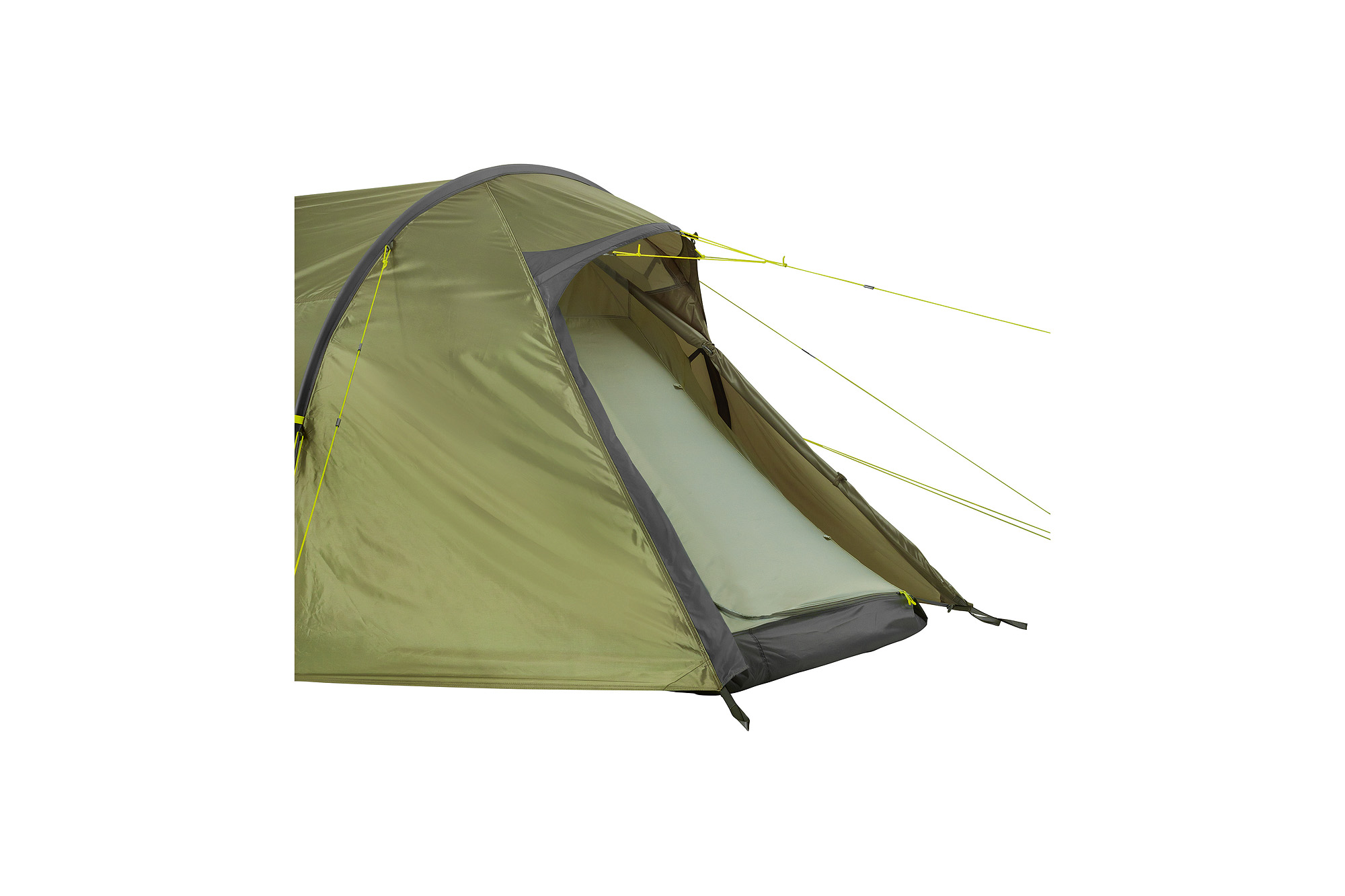 Zelt, Campen, Zelt in den Bergen, Natur, Draußen, Tatonka Alaska 2.235 PU light olive grün 2-Personen-Zelte - Detailansicht