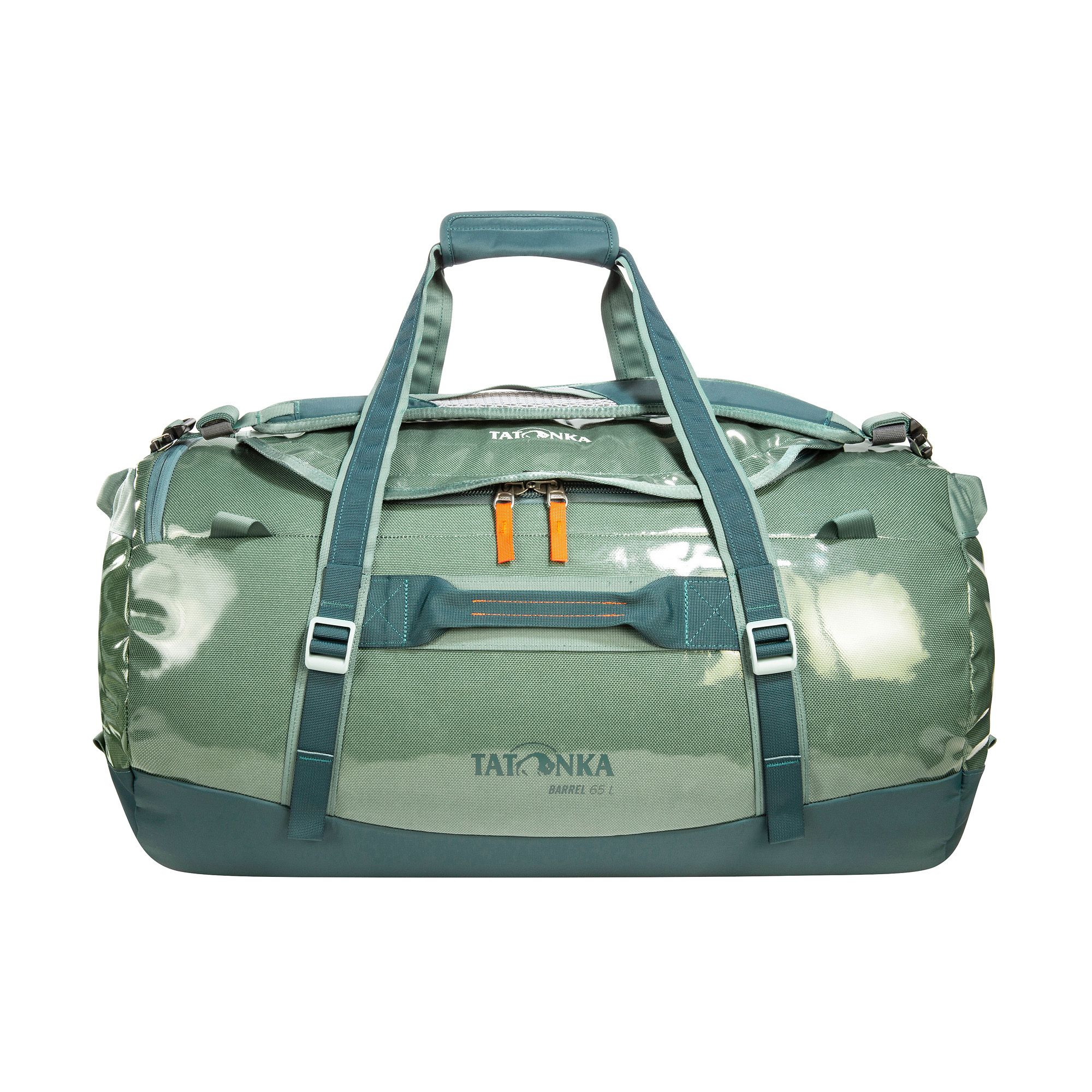 Zubehor, Tasche, Handtasche, Gepäck, Tatonka Barrel 65 sage green grün Reisetaschen - Ansicht frontal-vorne