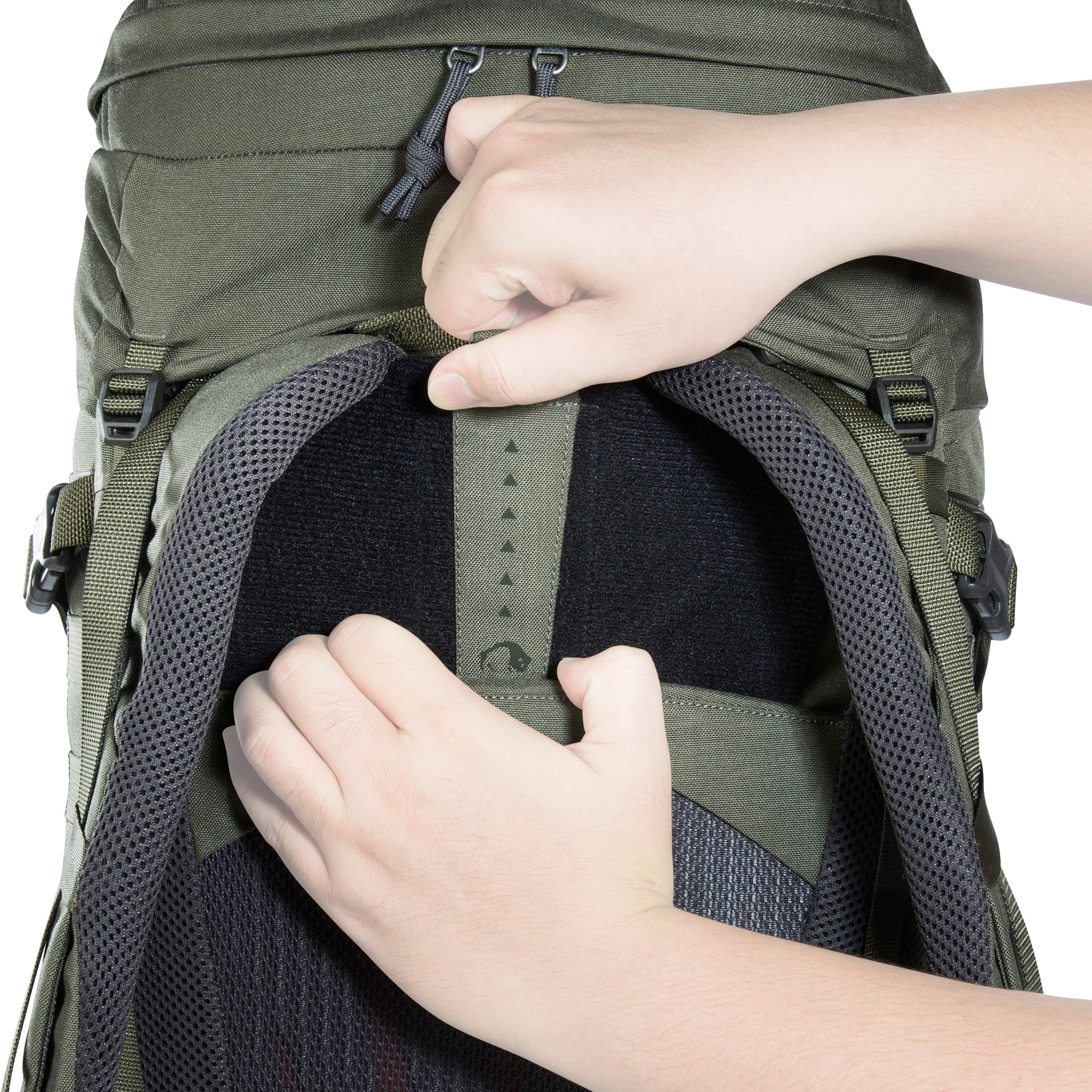 Tasche, Rucksack, Tatonka Pyrox 40+10 Women BC stone grey olive grau Trekkingrucksäcke - Detailansicht