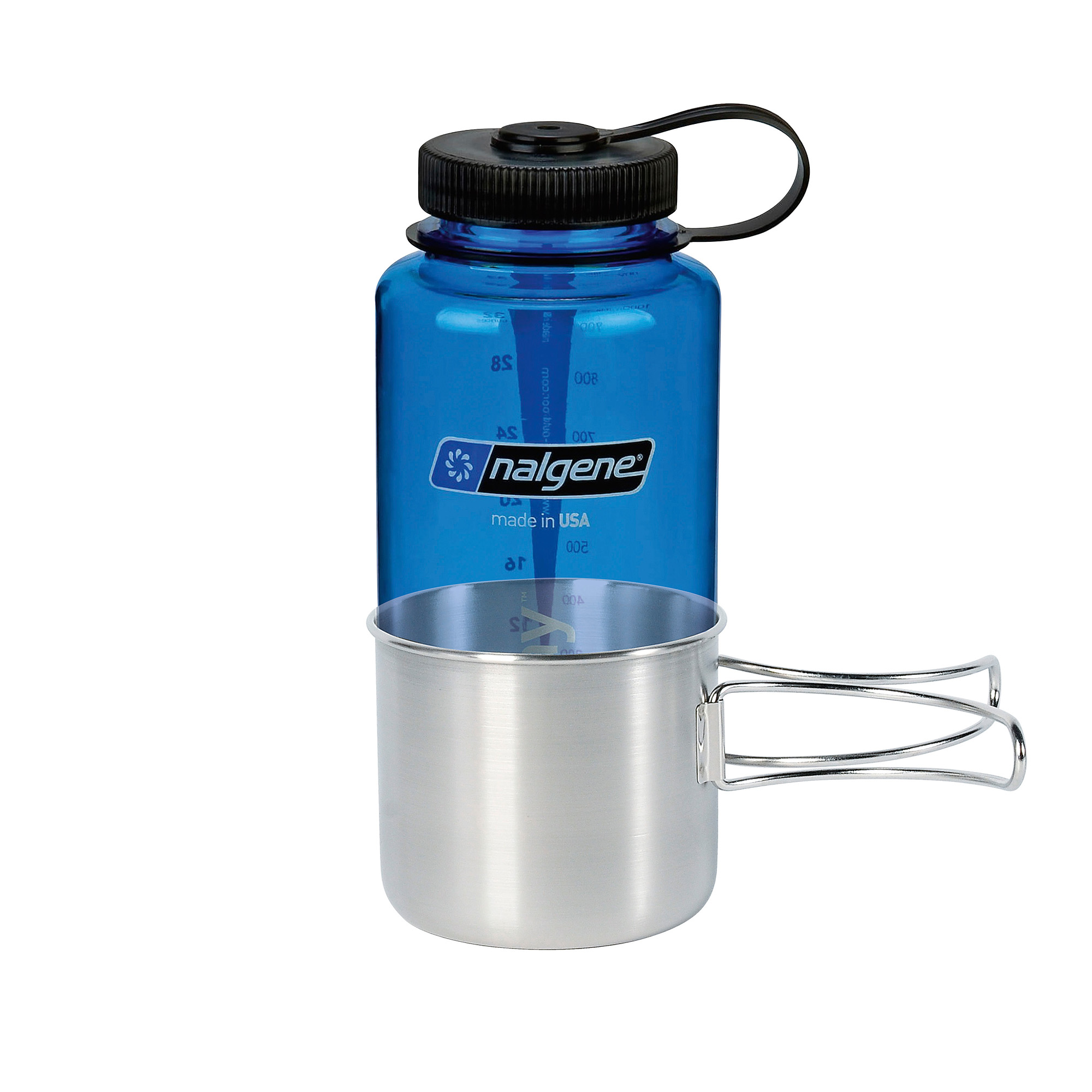 Flasche, Wasserflasche, Tatonka Handle Mug 500 Becher & Tassen - Ansicht seitlich-hinten