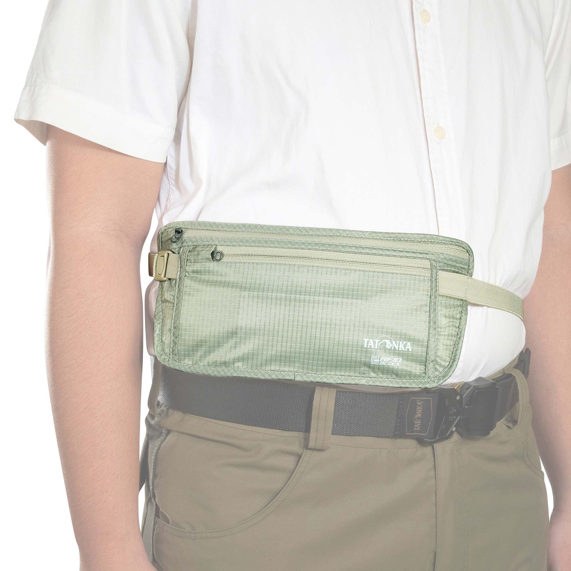 Zubehor, Tasche, Handtasche, Gürtel, Tatonka Skin Moneybelt Int. RFID Block natural silber Bauchtaschen - Detailansicht