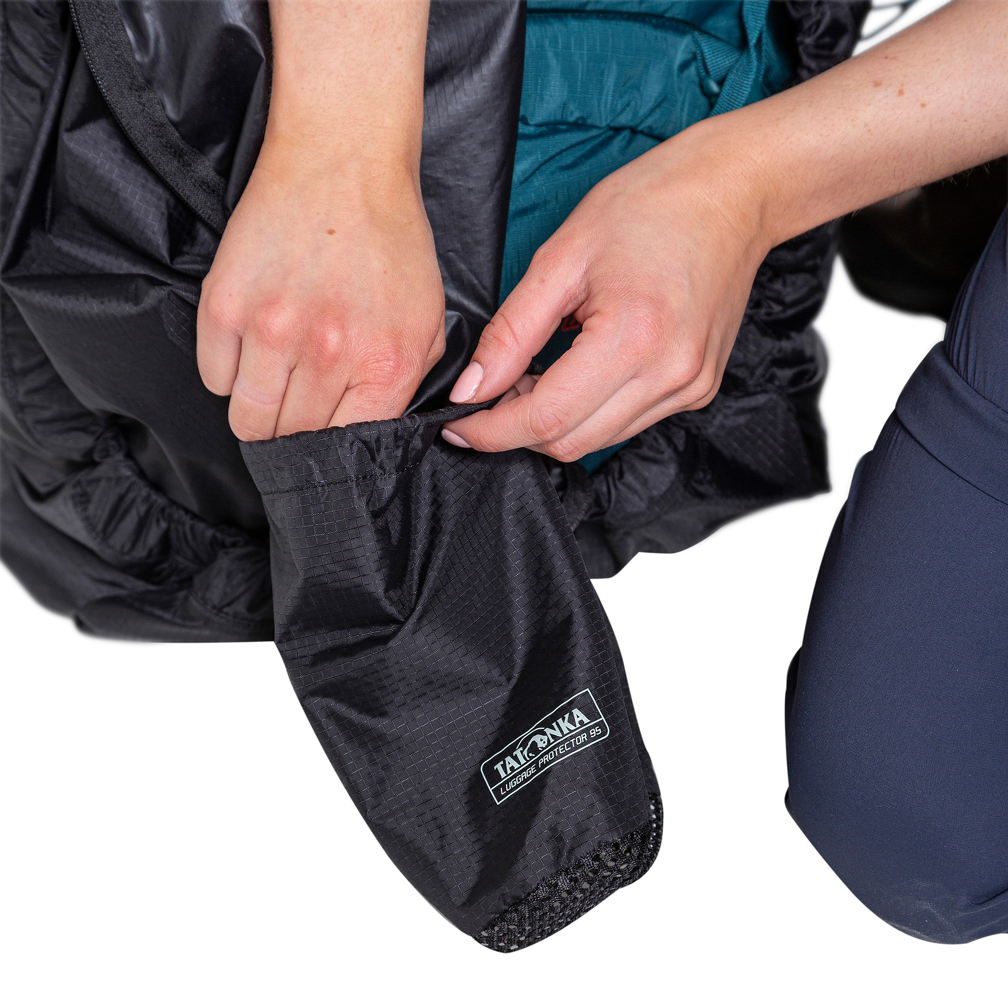 Bekleidung, Mantel, Hosen, Jacke, Kurze Hose, Tatonka Luggage Protector 95l black schwarz Rucksack-Zubehör - Detailansicht