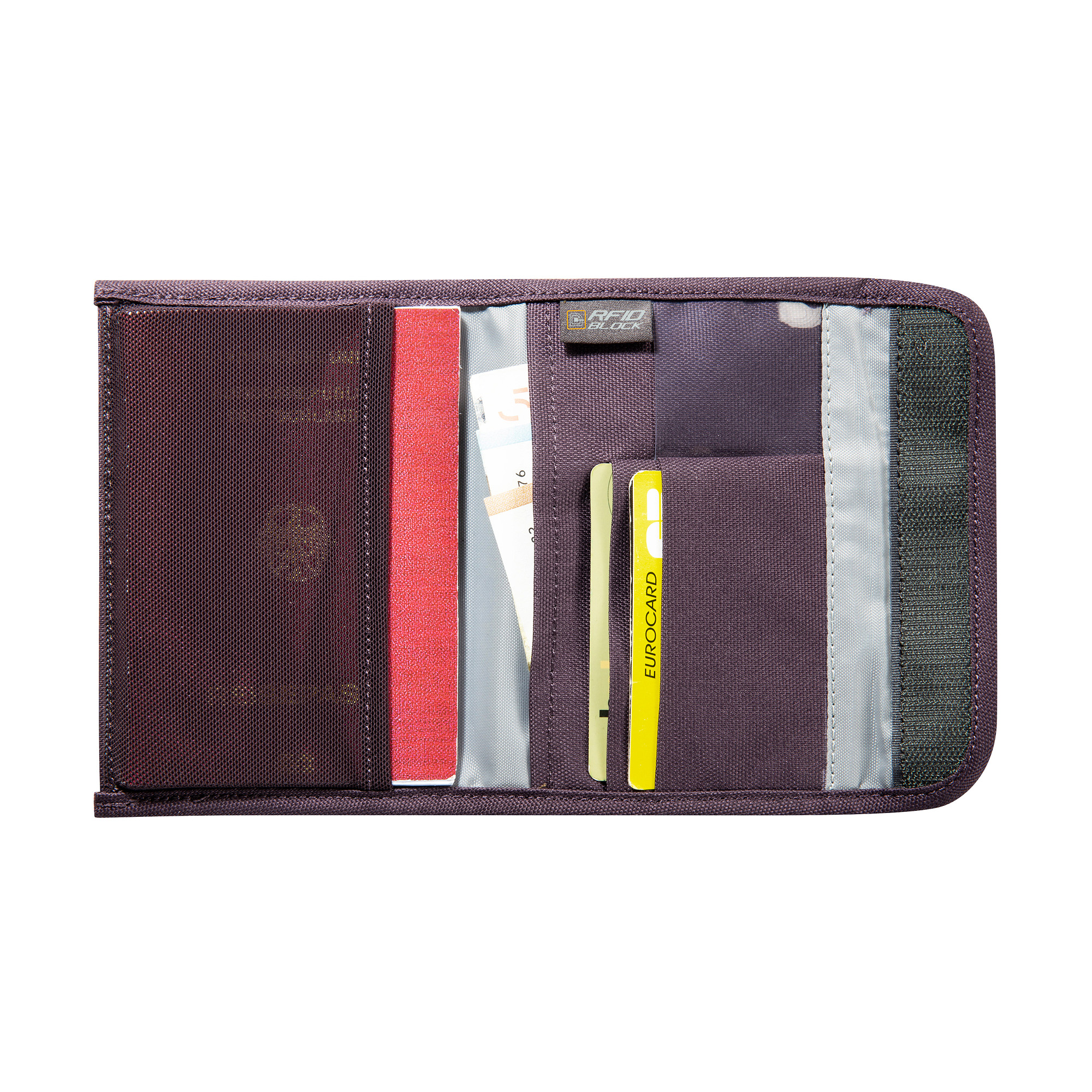 Zubehor, Geldbörse, Tasche, Handtasche, Tatonka Passport Safe RFID Block midnight plum lila Sonstige Taschen - Detailansicht