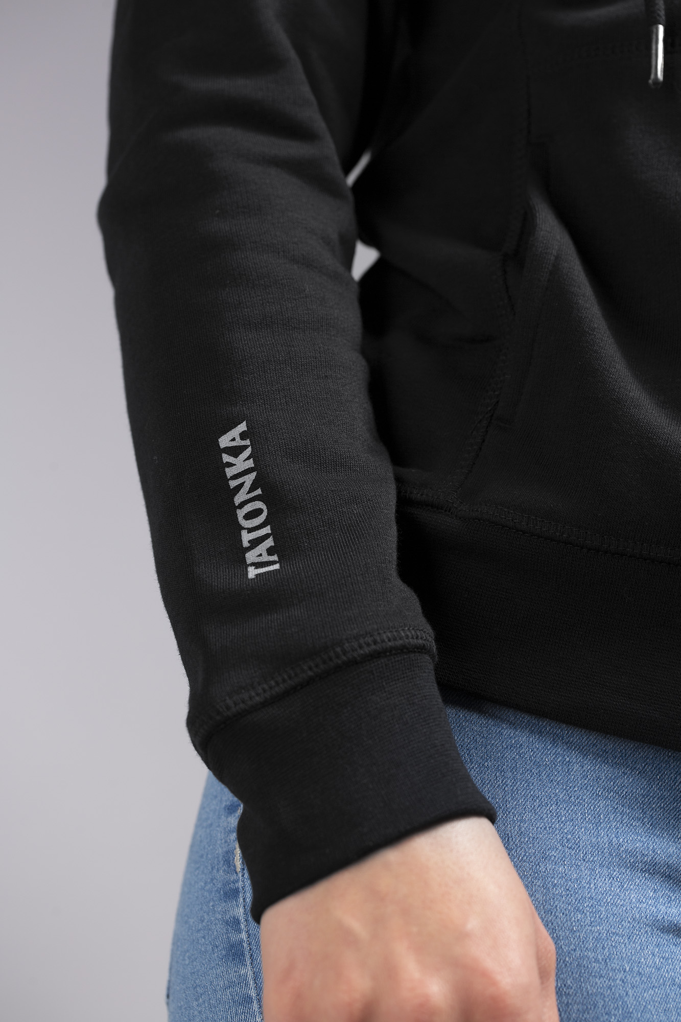 Langarm, Mantel, Jacke, Person, Pullover, Tatonka Hoodie Sunrise Women black schwarz Pullover - Detailansicht