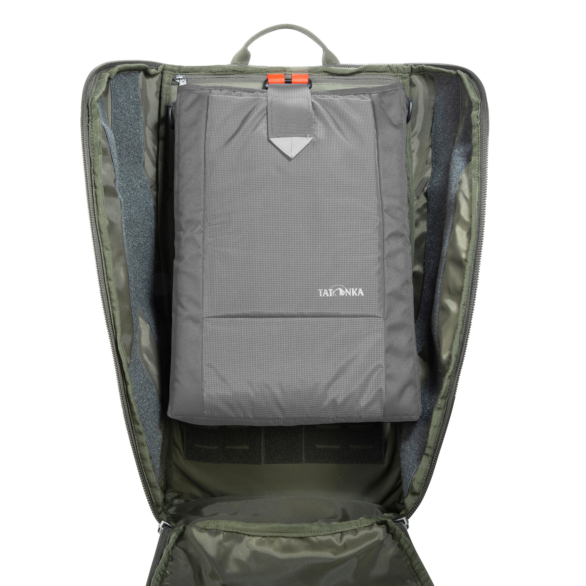 Tasche, Gepäck, Rucksack, Tatonka EDC Pack 30 BC stone grey olive grau Wanderrucksäcke - Detailansicht