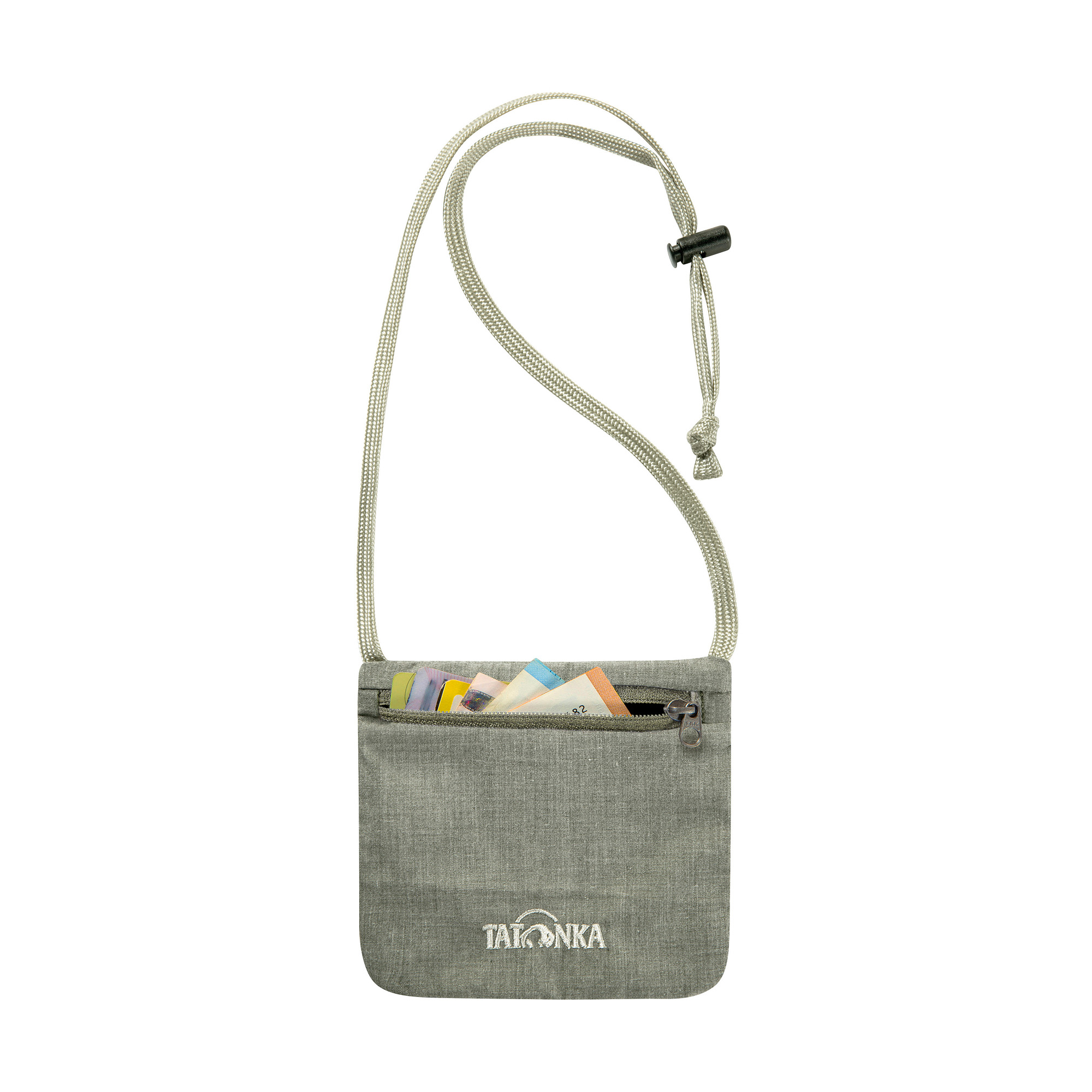 Zubehor, Tasche, Handtasche, Geldbörse, Tragetasche, Tatonka Skin ID Pouch olive grün Brustbeutel - Ansicht frontal-vorne