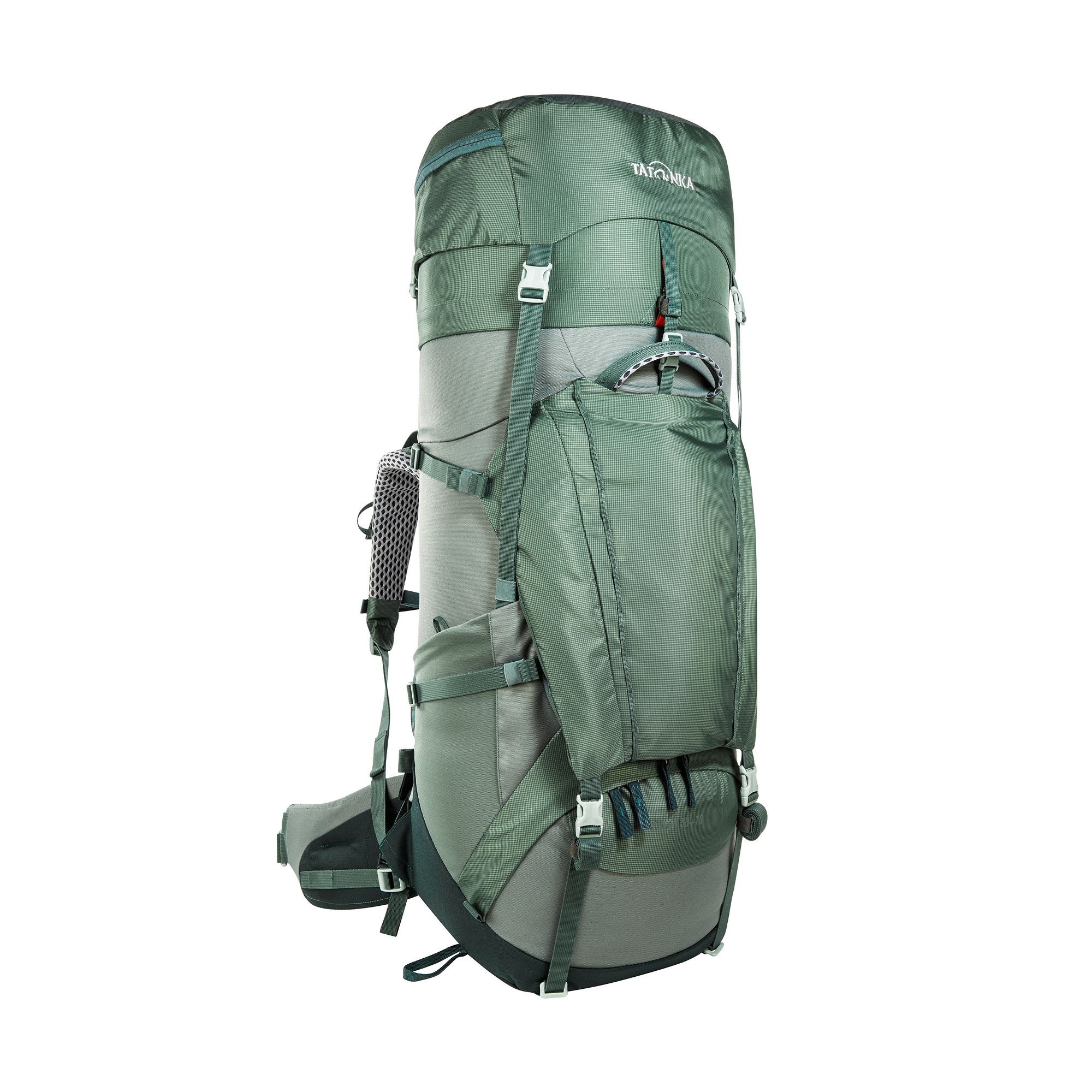 Tasche, Rucksack, Tatonka Yukon 50+10 sage green grün Trekkingrucksäcke - Detailansicht