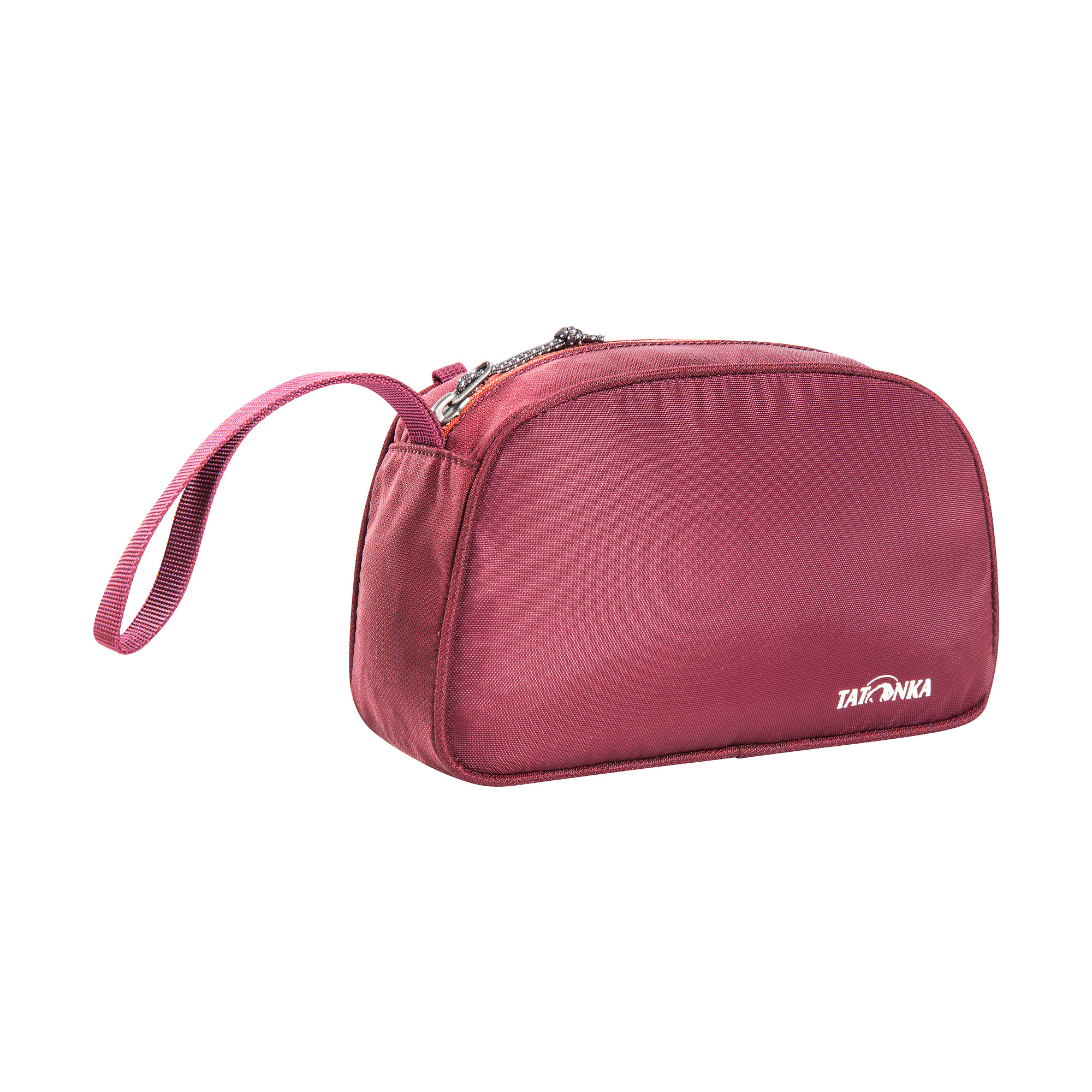 Zubehor, Tasche, Handtasche, Geldbörse, Tatonka One Day bordeaux red rot Kulturbeutel - Ansicht seitlich-vorne