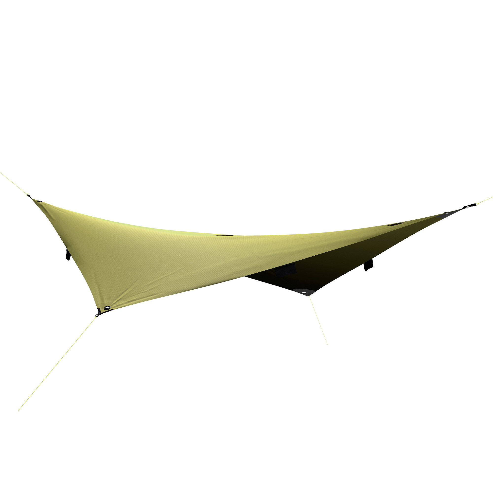 Moebel, Zelt, Tatonka Tarp 2 light olive grün Tarps - Ansicht seitlich-hinten