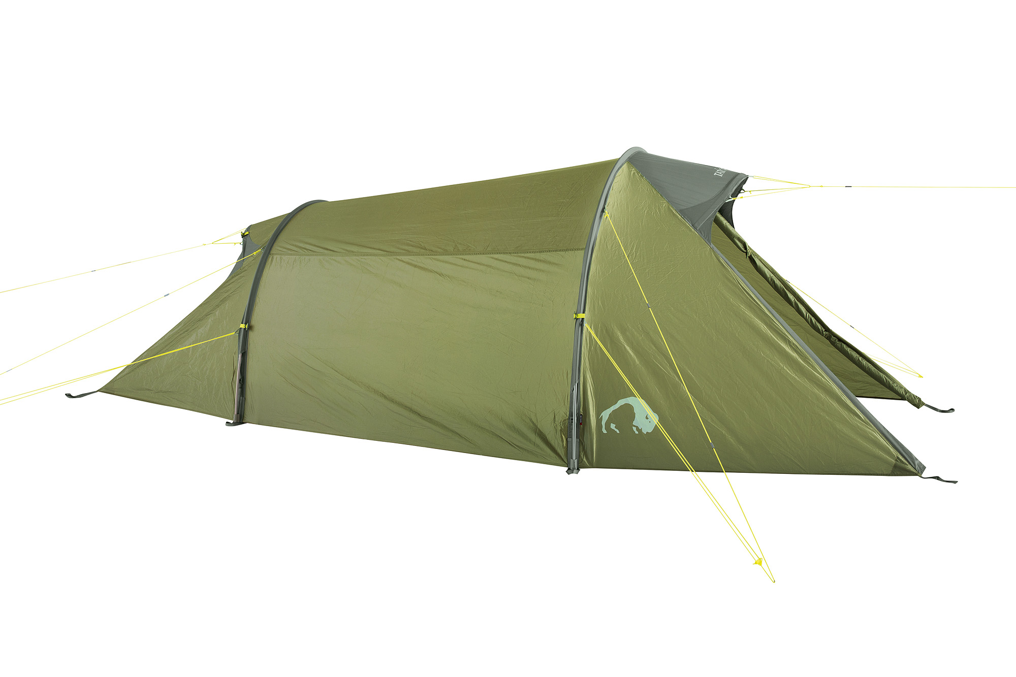 Zelt, Campen, Zelt in den Bergen, Natur, Draußen, Tatonka Narvik 2 light olive grün 2-Personen-Zelte - Detailansicht