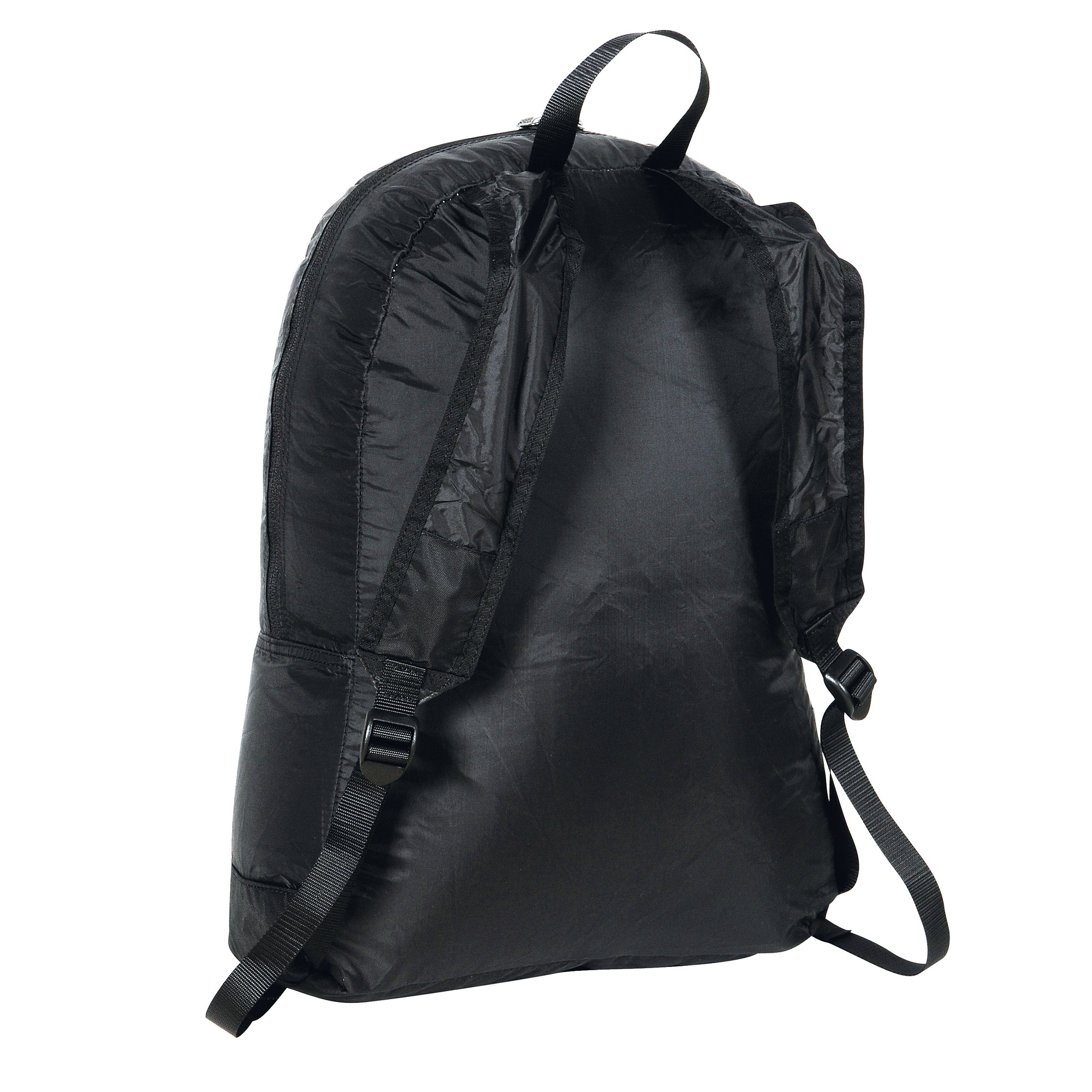 Tasche, Rucksack, Tatonka Superlight black schwarz Reiserucksäcke - Ansicht seitlich-hinten