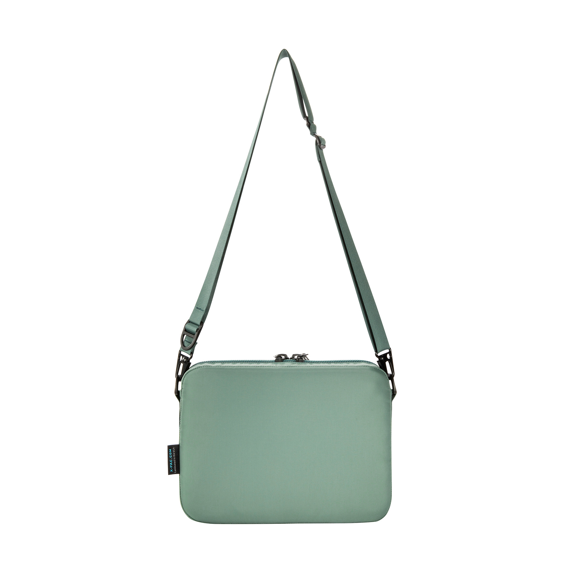 Zubehor, Tasche, Handtasche, Geldbörse, Tatonka Cross Body Bag L sage green grün Umhängetaschen - Ansicht frontal-hinten