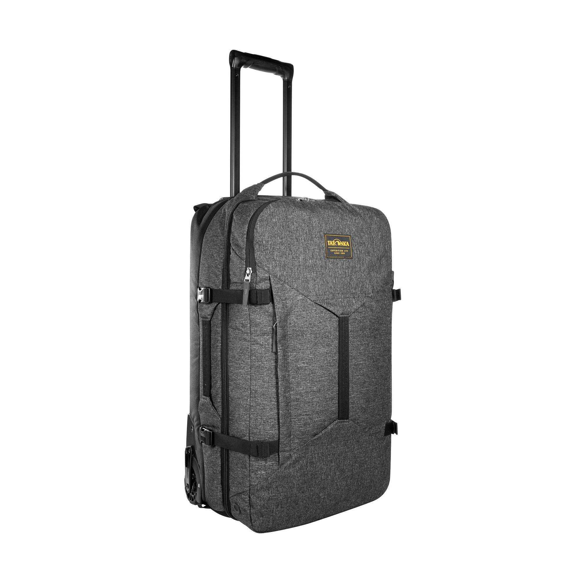 Gepäck, Koffer, Tatonka Travel Roller 60 black schwarz Trolleys & Koffer - Ansicht seitlich-vorne