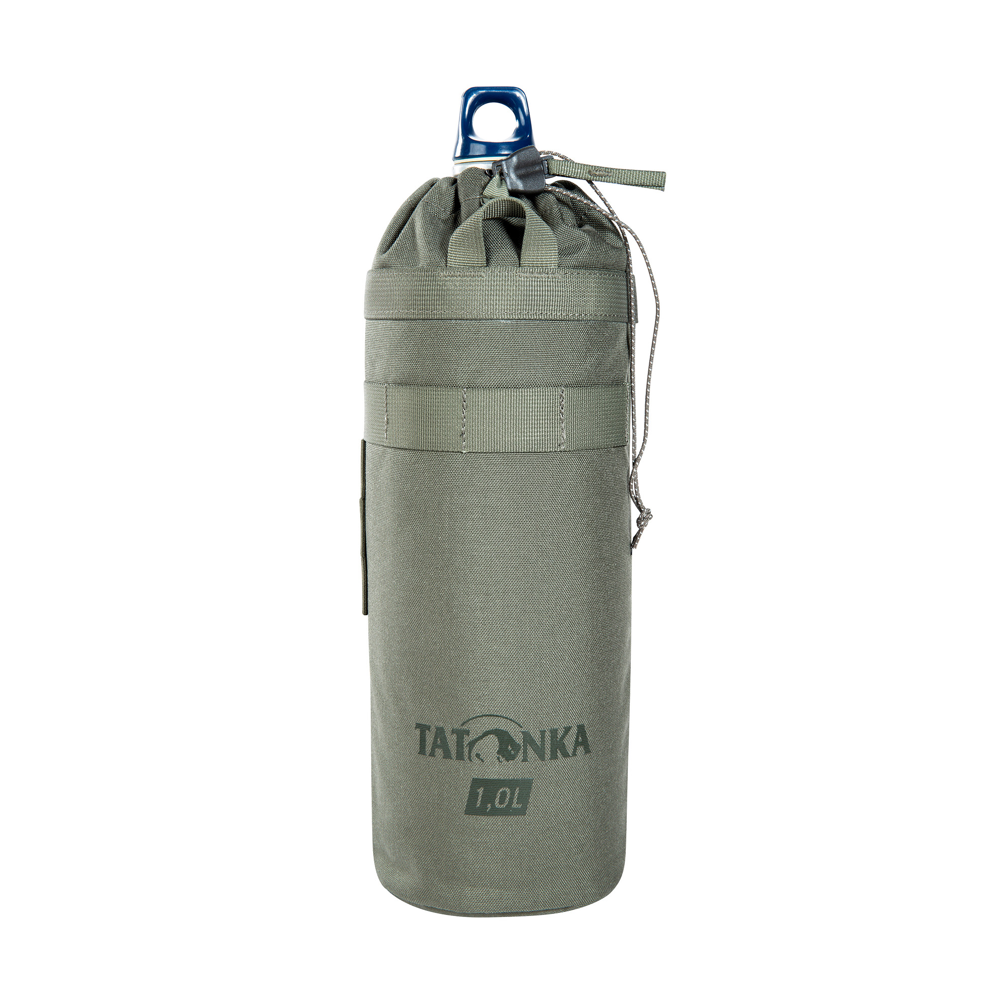 Flasche, Wasserflasche, Tatonka Thermo Bottle Cover 1l BC stone grey olive grau Kühltaschen - Detailansicht